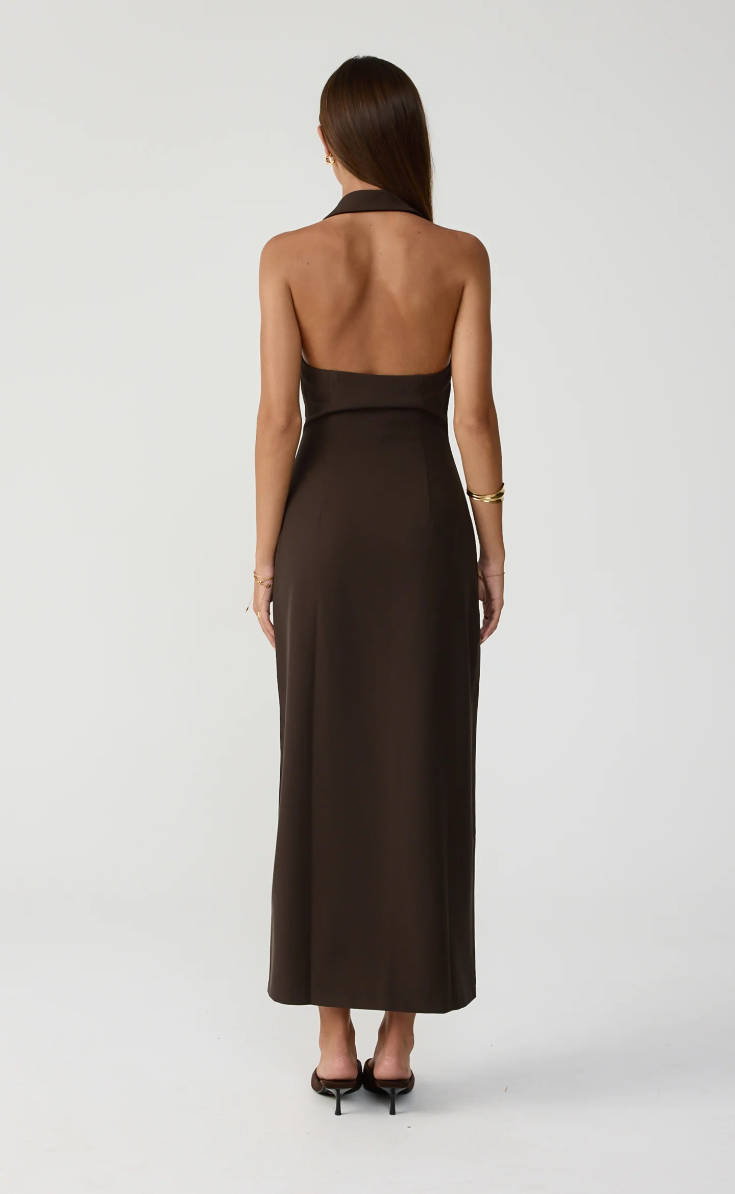Abbott Maxi Dress (Chocolate) - Image 3