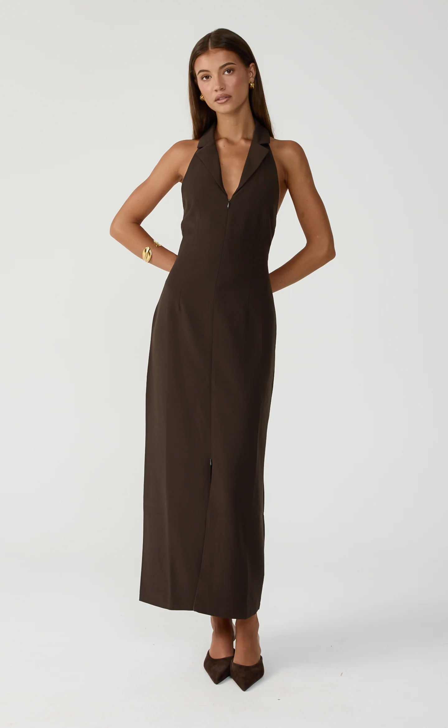 Abbott Maxi Dress (Chocolate) - Image 7