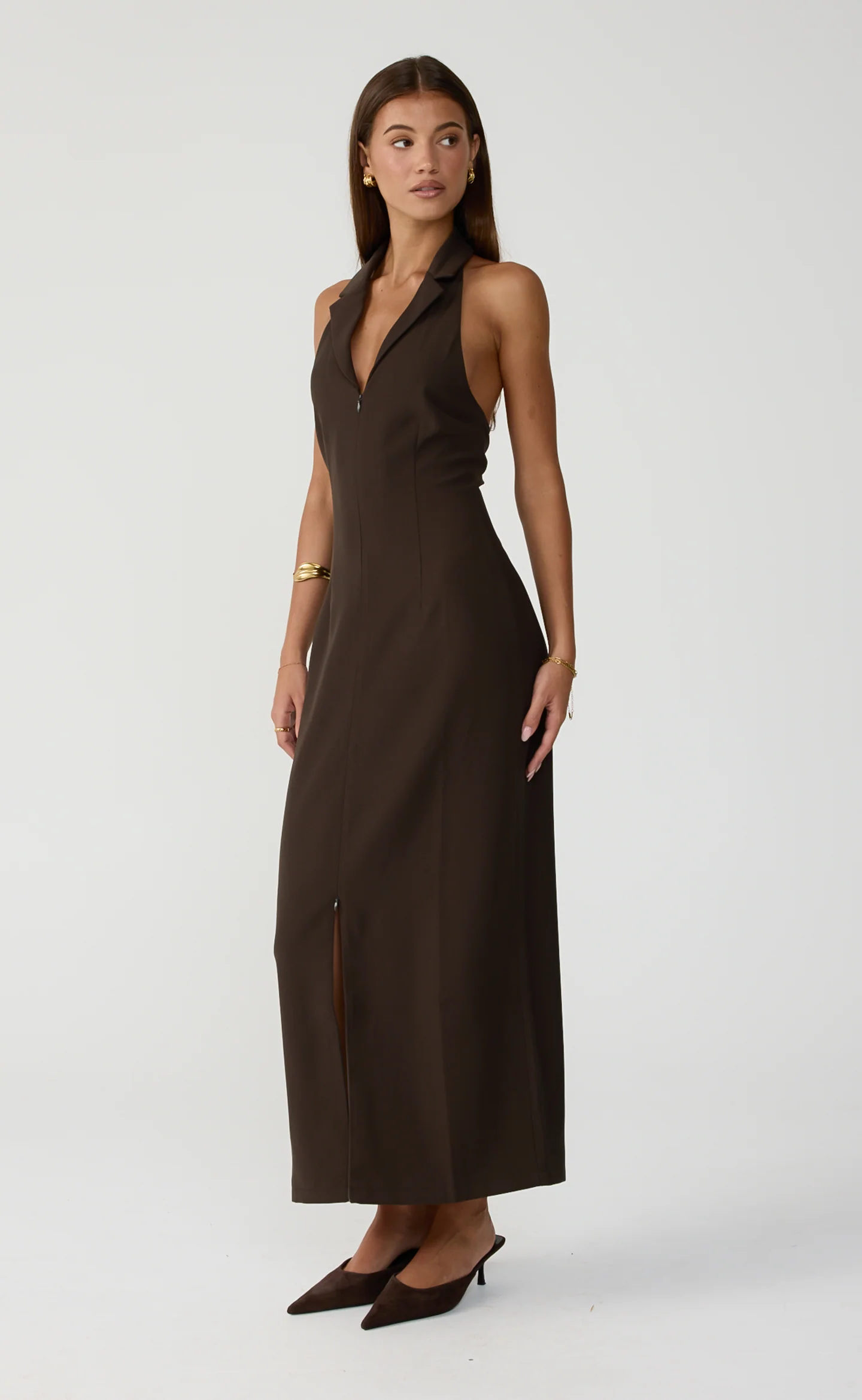 Abbott Maxi Dress (Chocolate) - Image 9