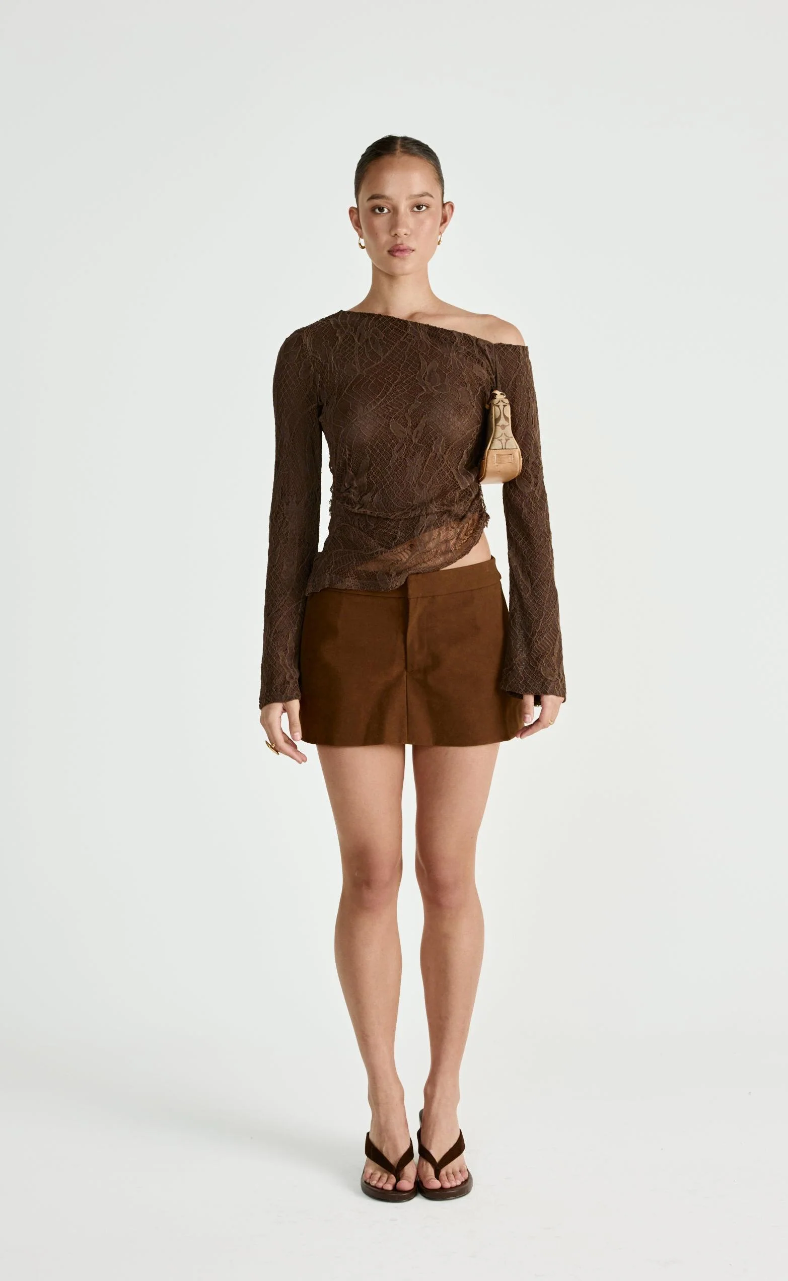 Abril Long Sleeve Top (Chocolate) - Image 2
