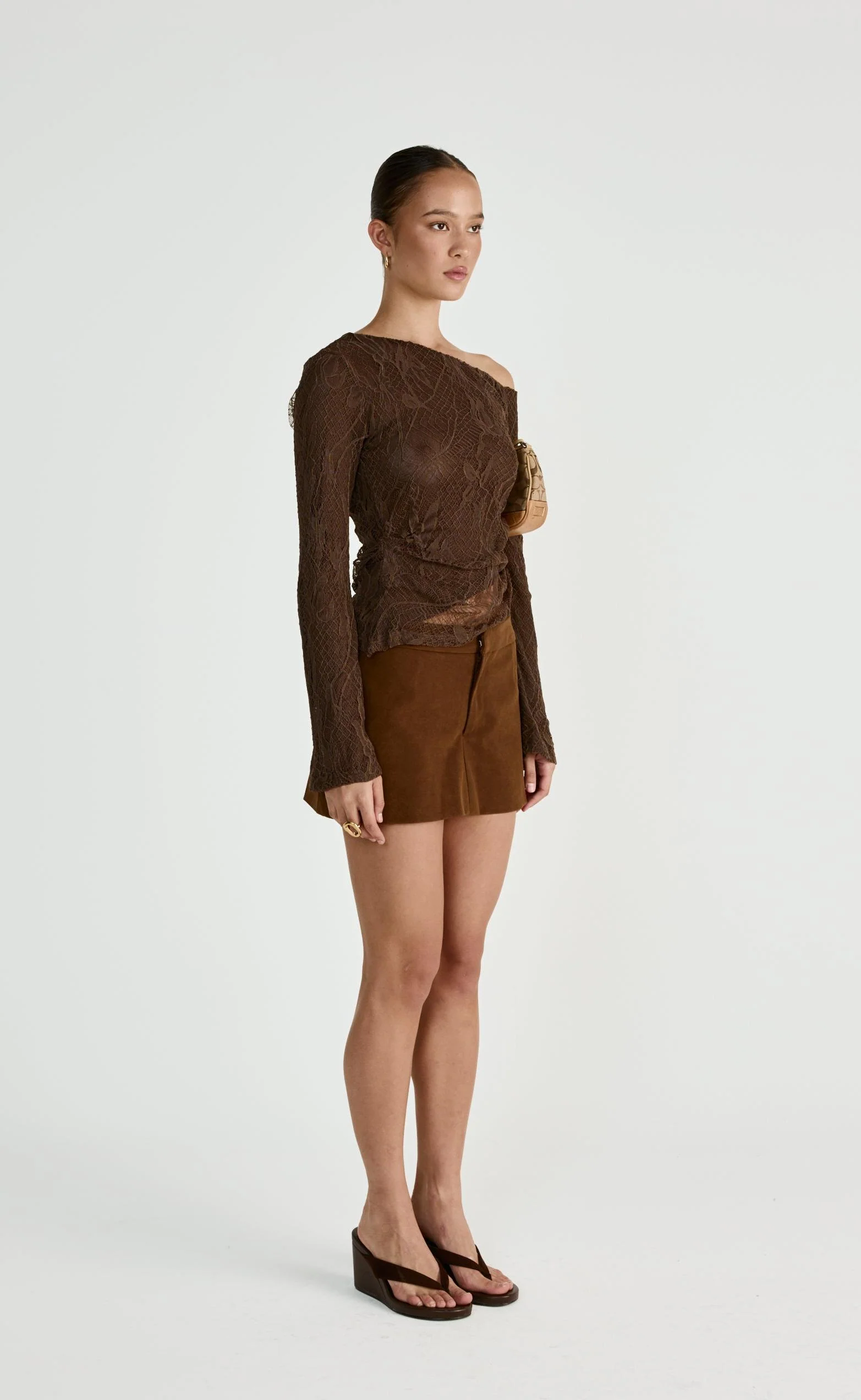Abril Long Sleeve Top (Chocolate) - Image 3