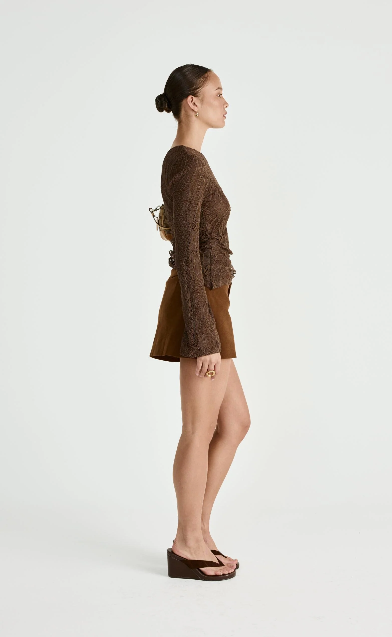 Abril Long Sleeve Top (Chocolate) - Image 6