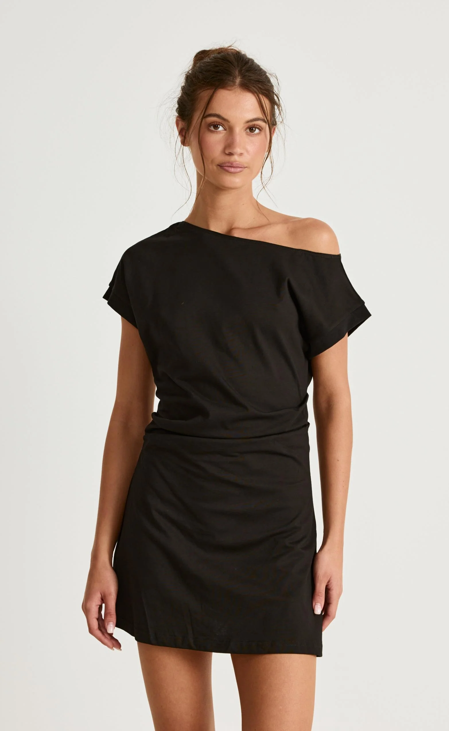 Adelaide Mini Dress (Black) - Image 2