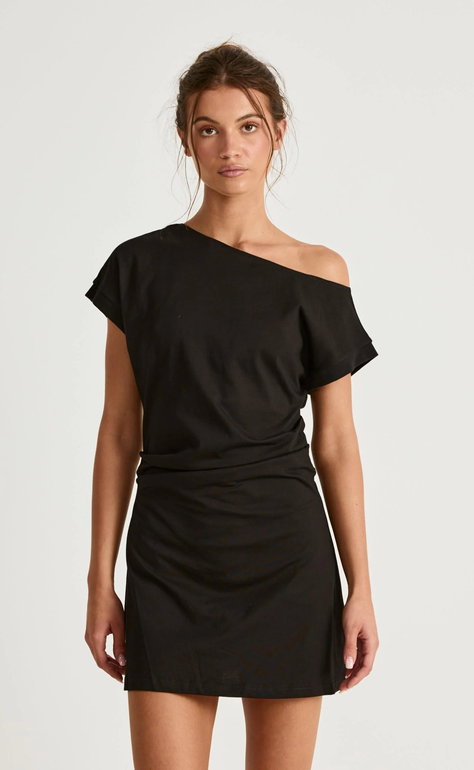 Adelaide Mini Dress (Black) - Image 3