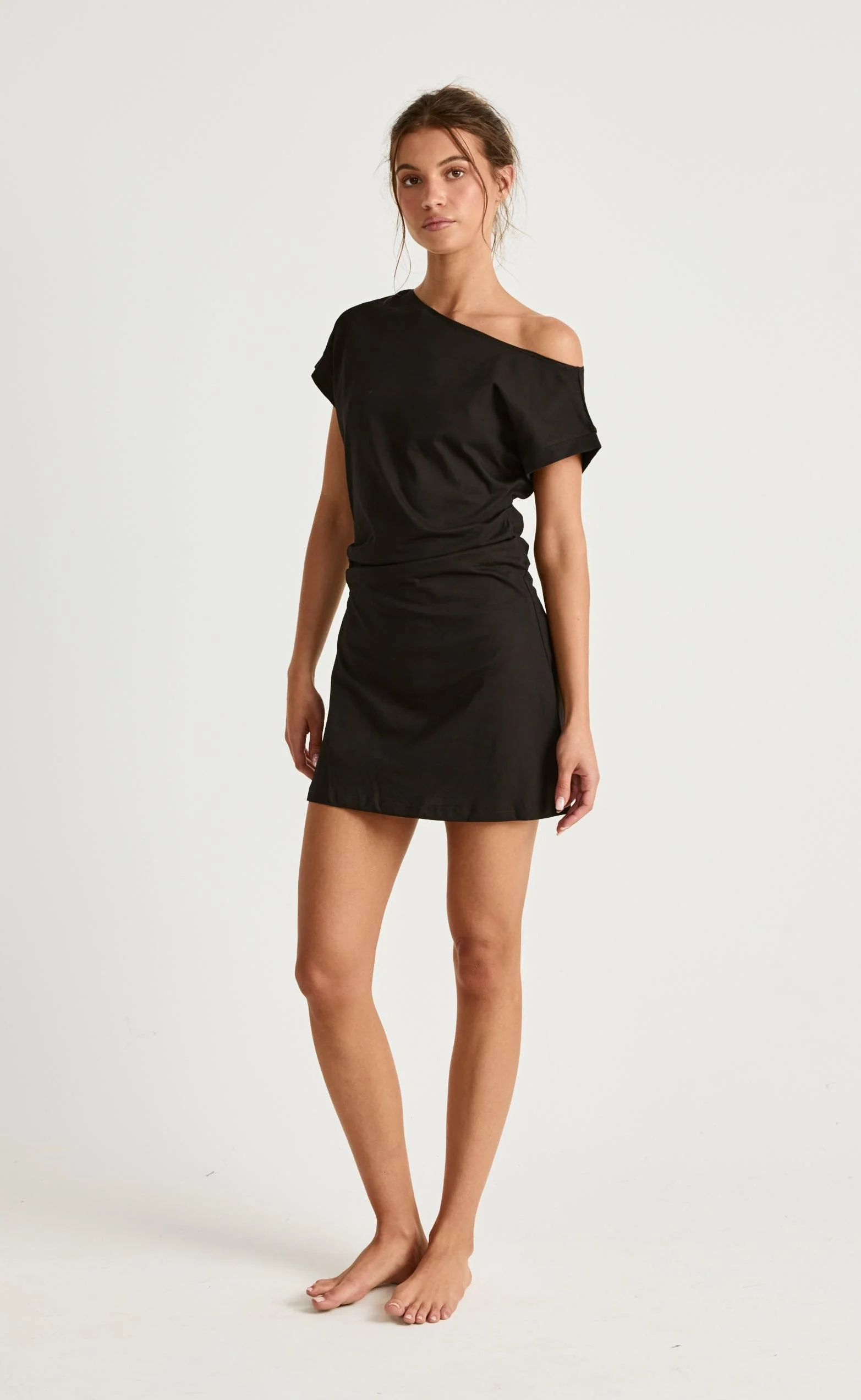 Adelaide Mini Dress (Black) - Image 5