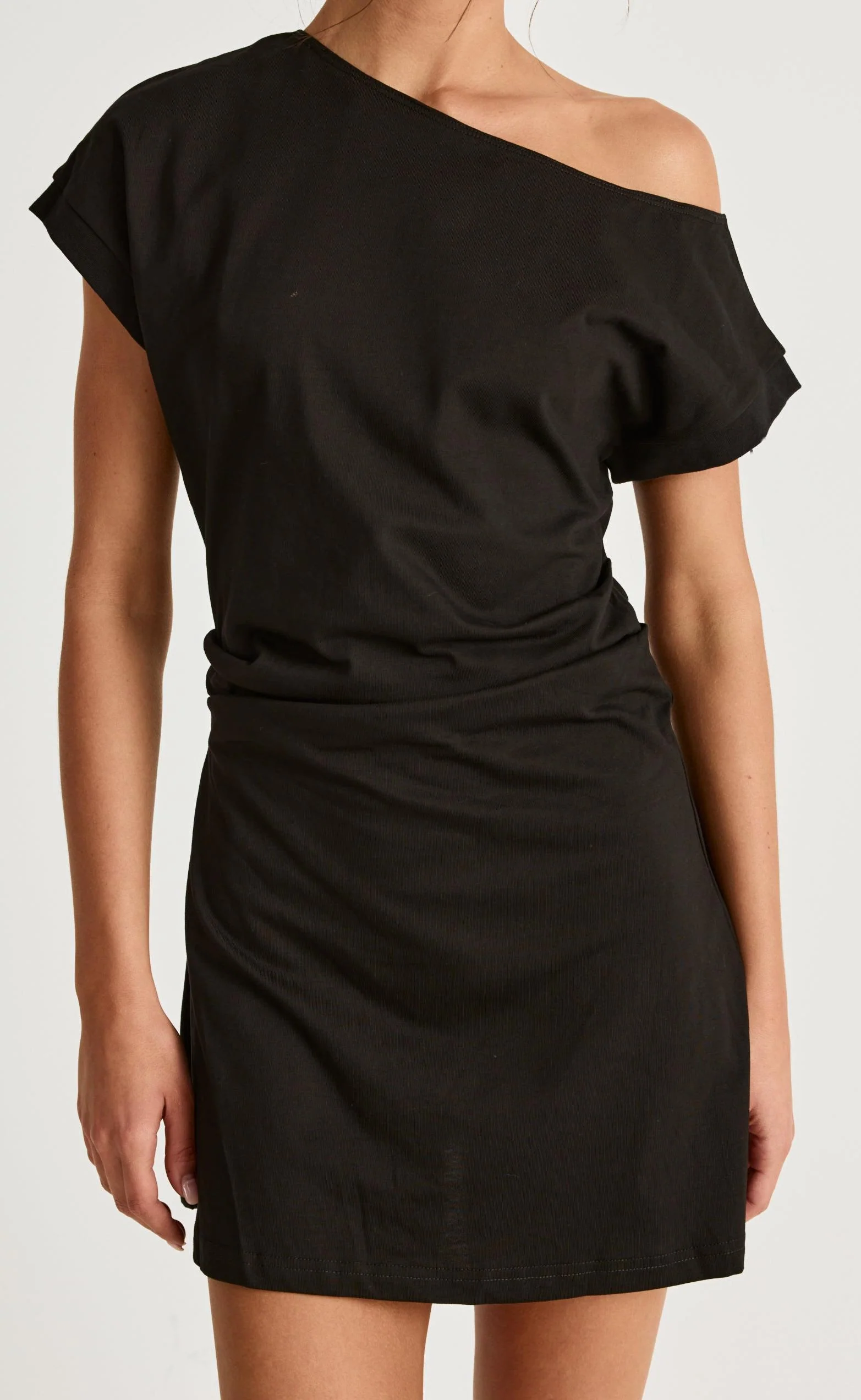 Adelaide Mini Dress (Black) - Image 7