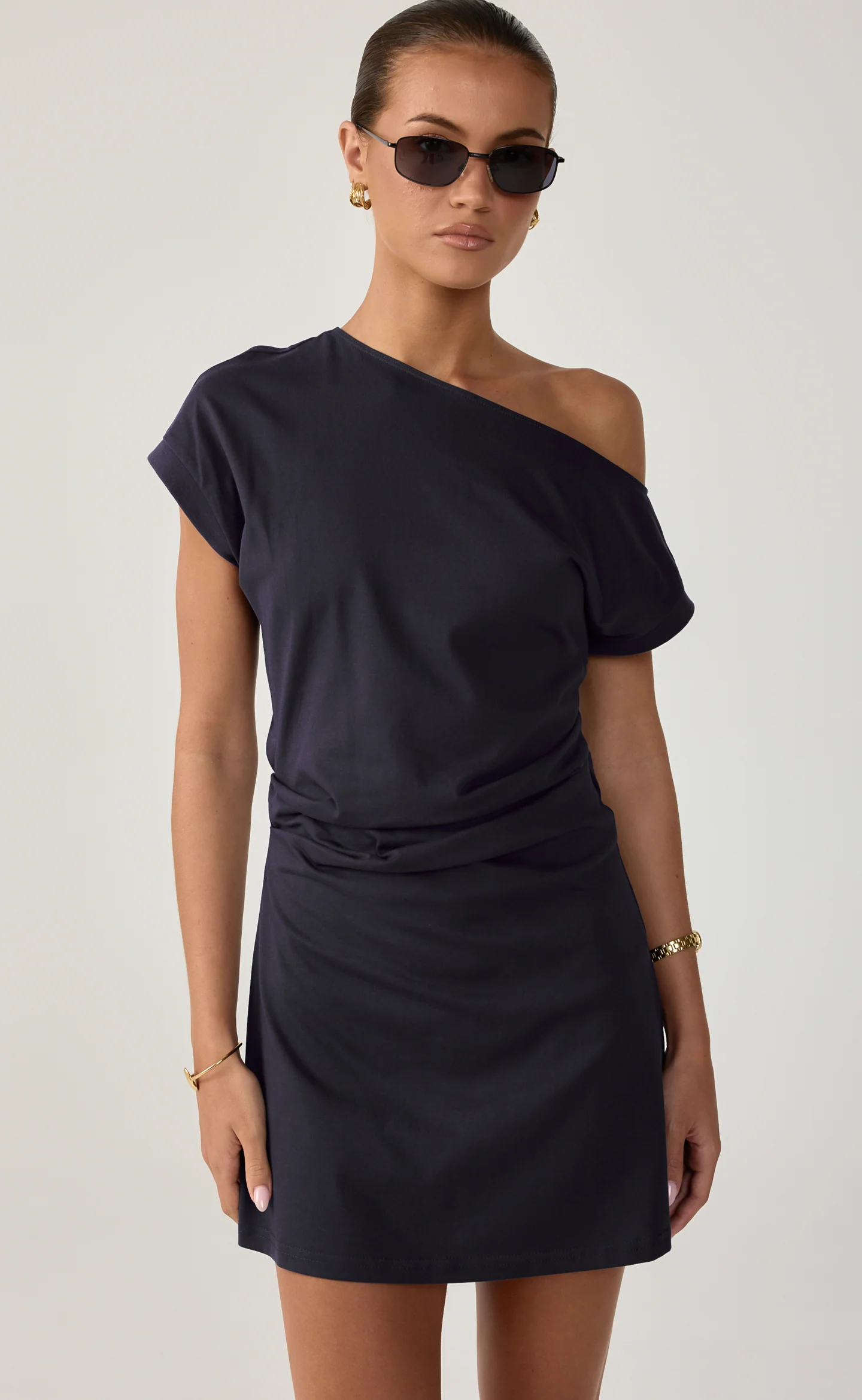 Adelaide Mini Dress (Navy) - Image 5