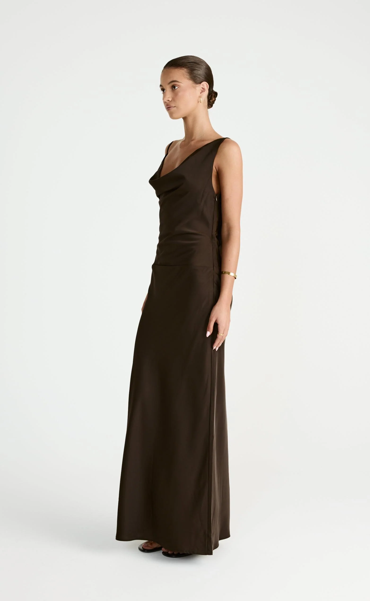 Adley Maxi Dress (Chocolate) - Image 6