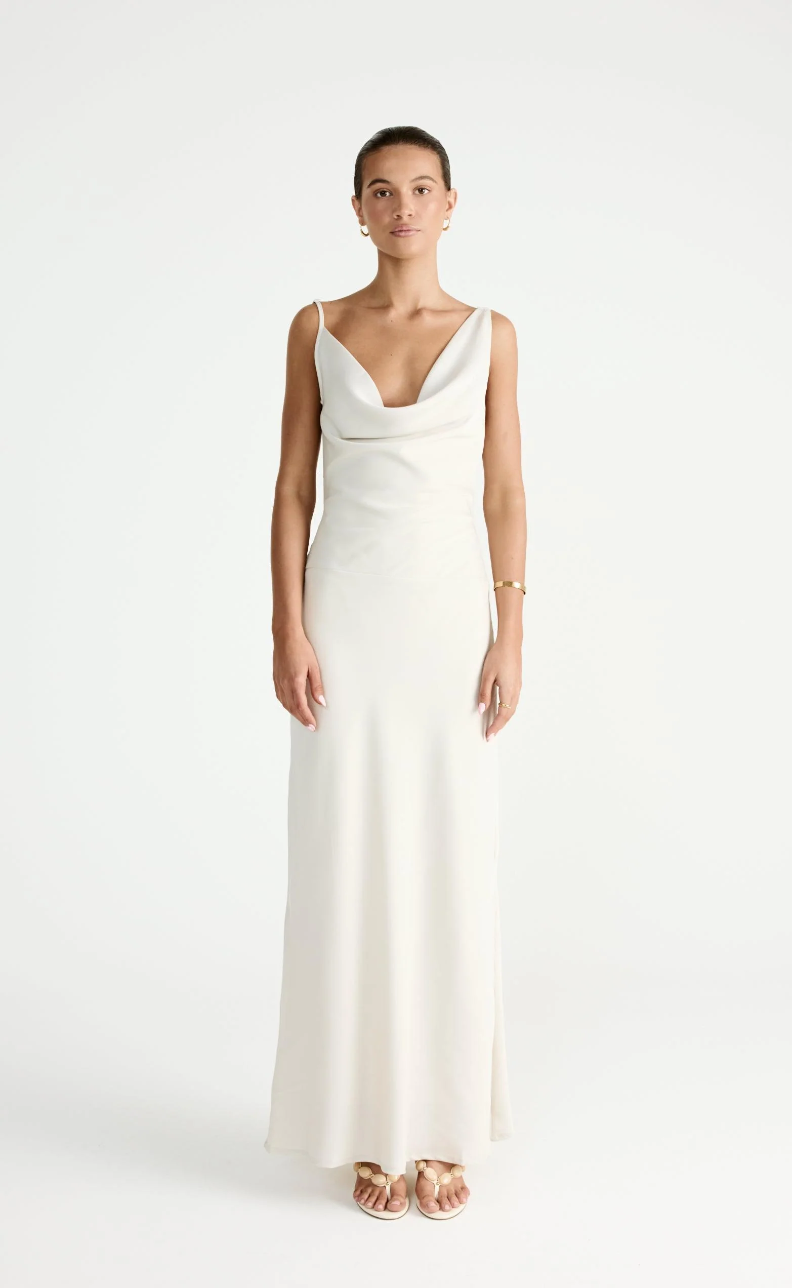 Adley Maxi Dress (Oat) - Image 6