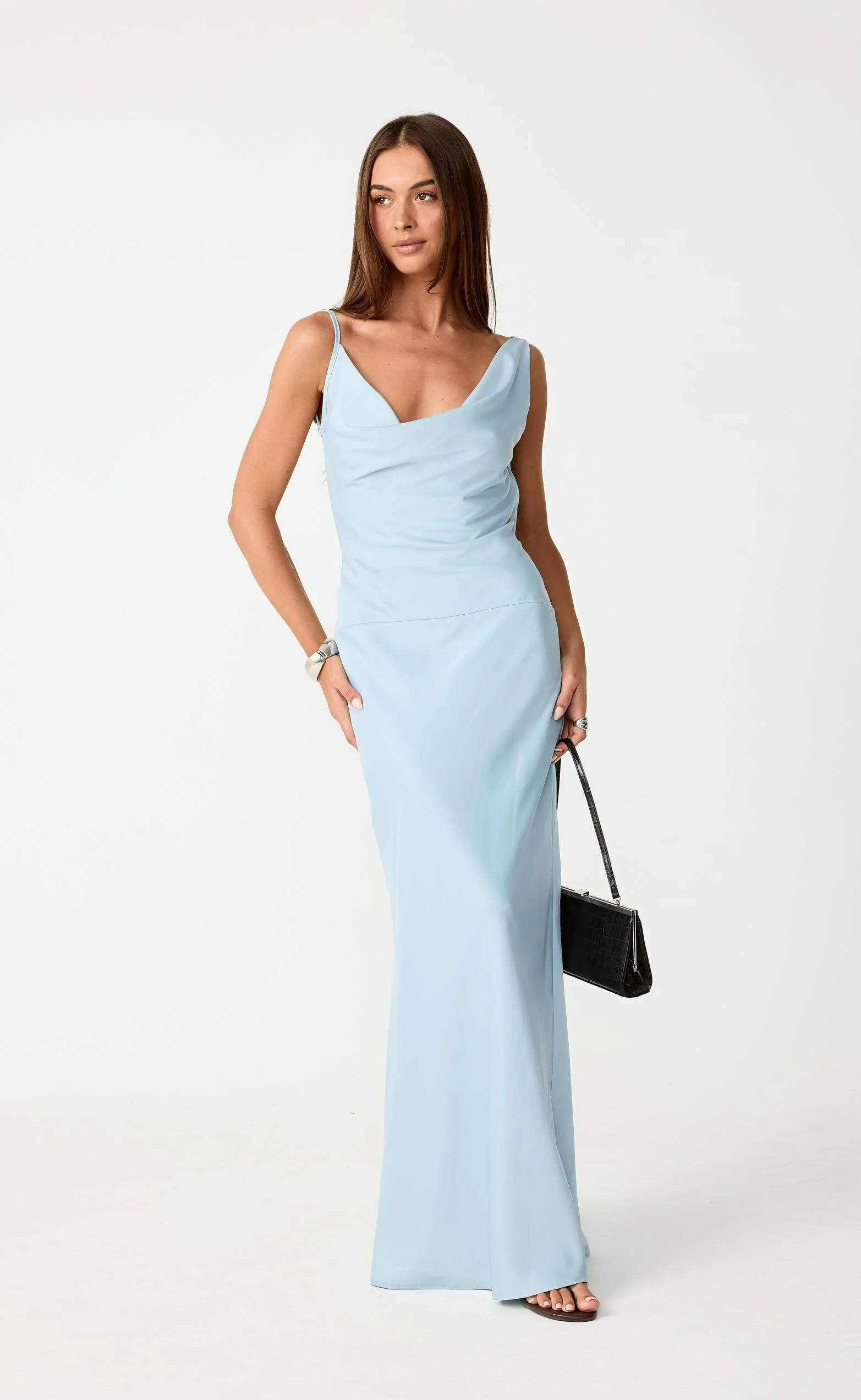 Adley Maxi Dress (Pale Blue) - Image 4