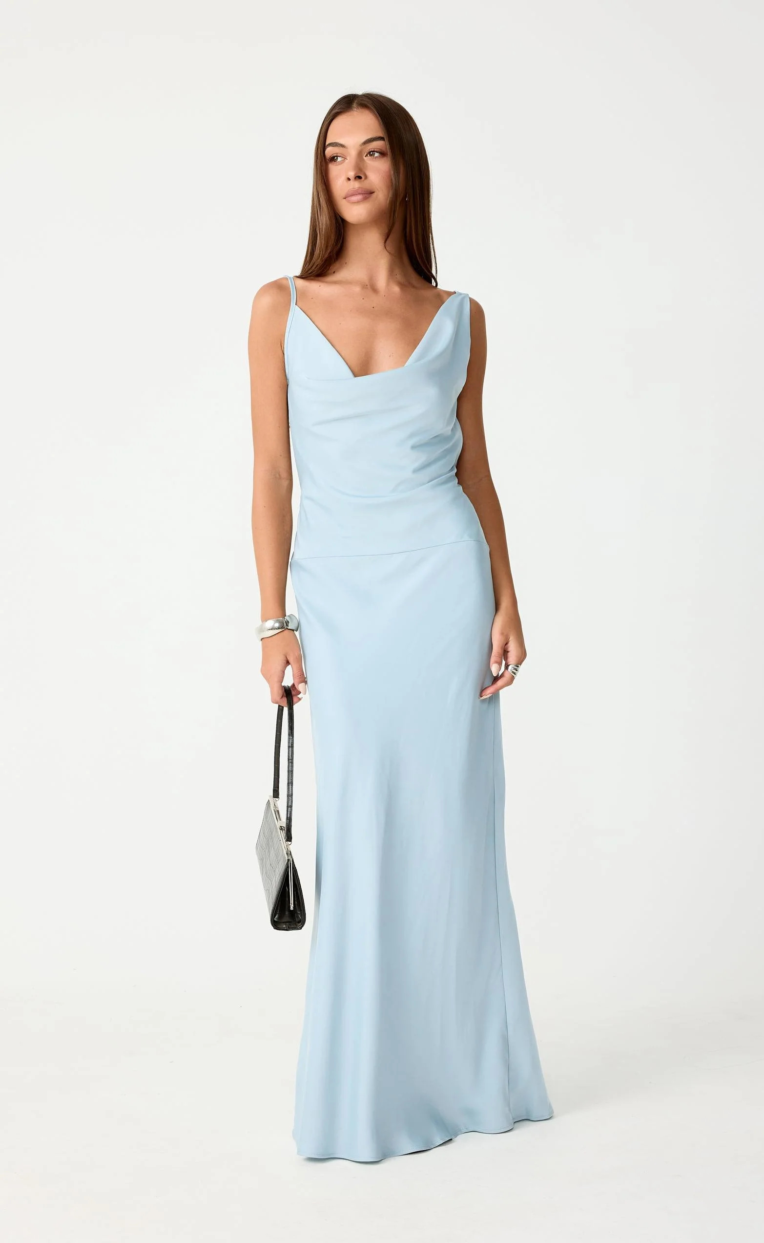 Adley Maxi Dress (Pale Blue) - Image 5