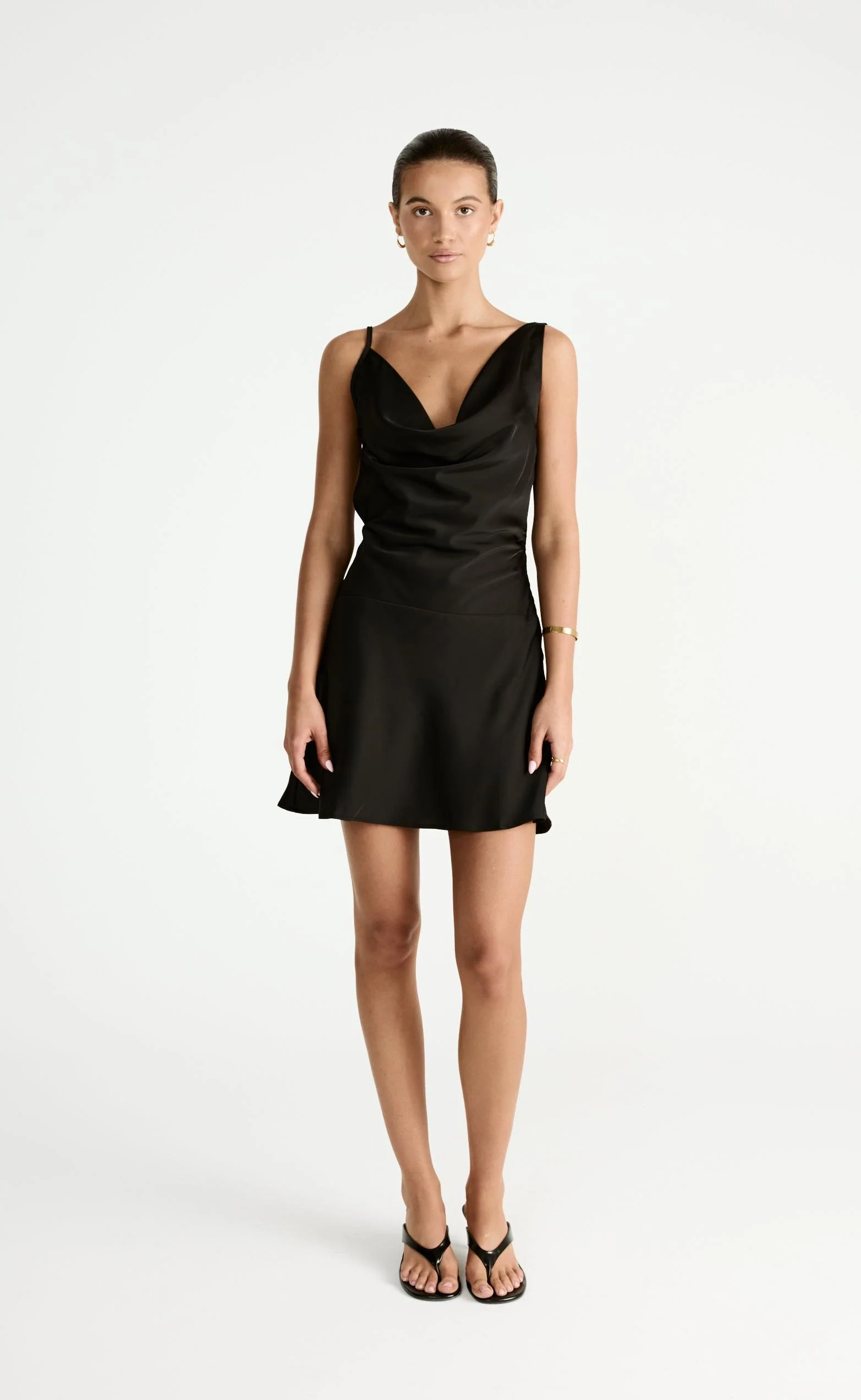Adley Mini Dress (Black) - Image 3