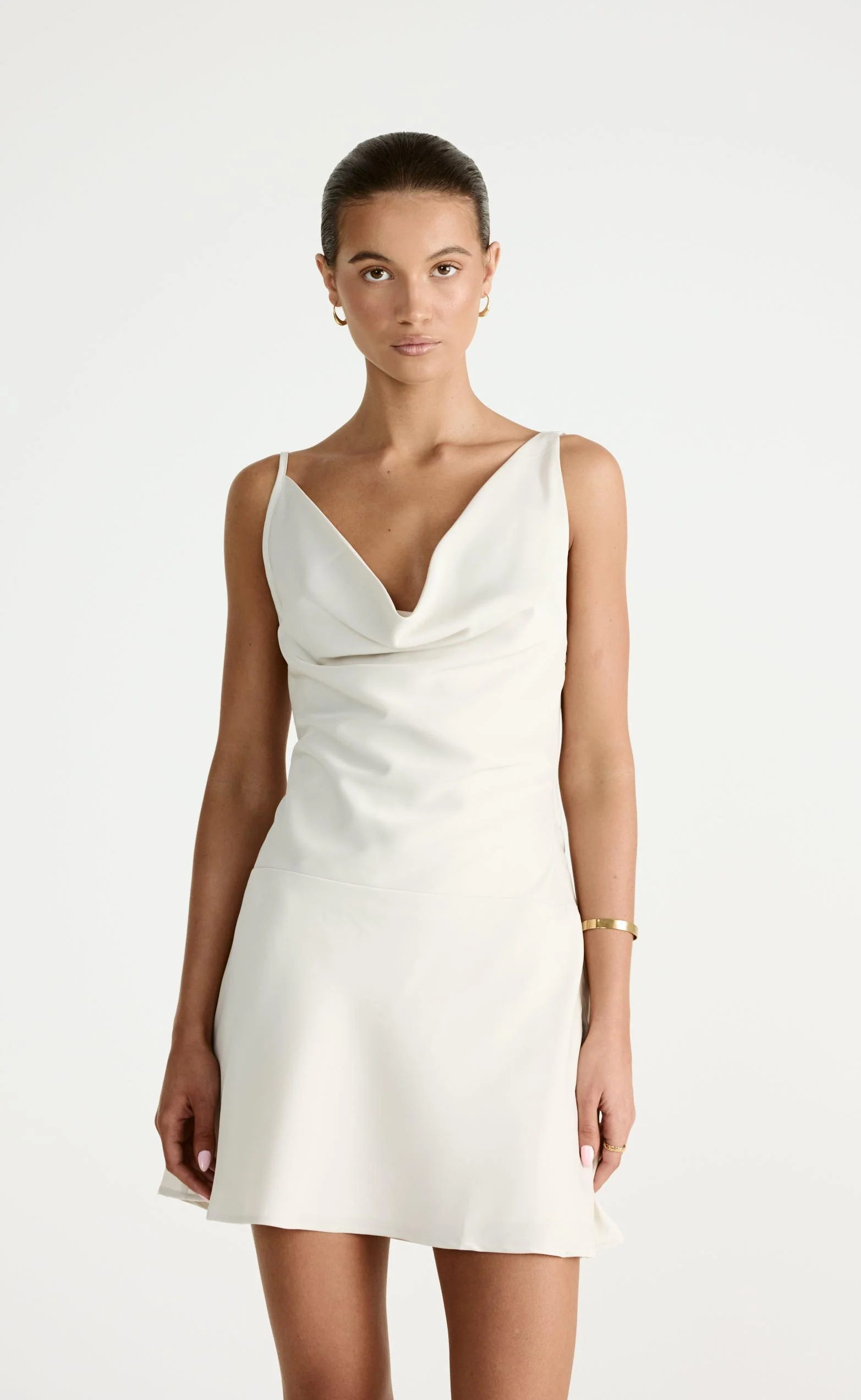 Adley Mini Dress (Oat) - Image 8