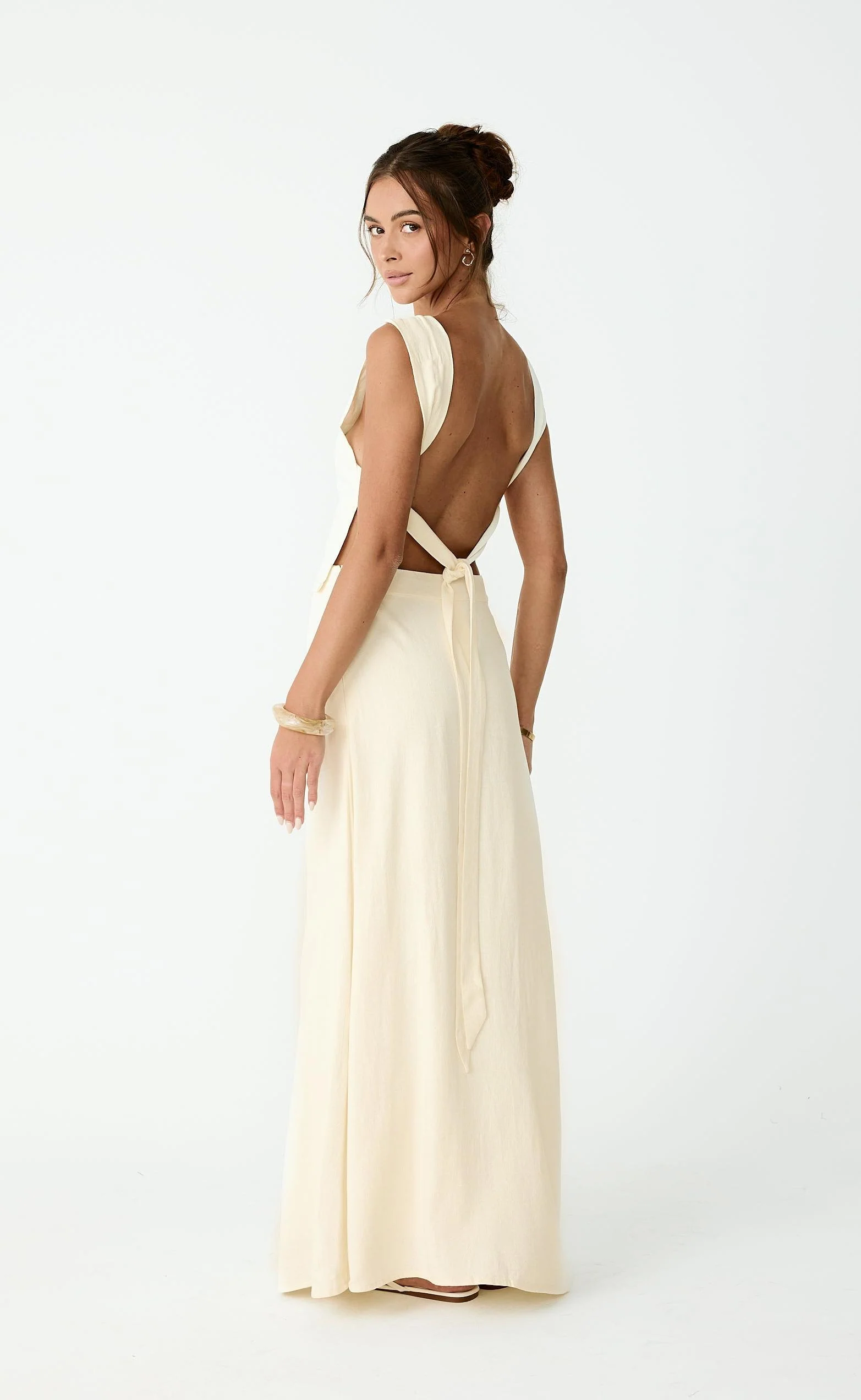 Aleah Maxi Skirt (Buttercream) - Image 2