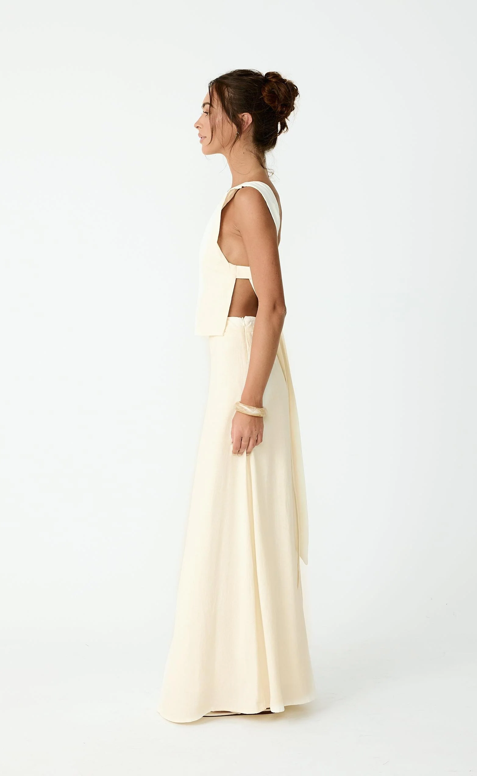 Aleah Maxi Skirt (Buttercream) - Image 3