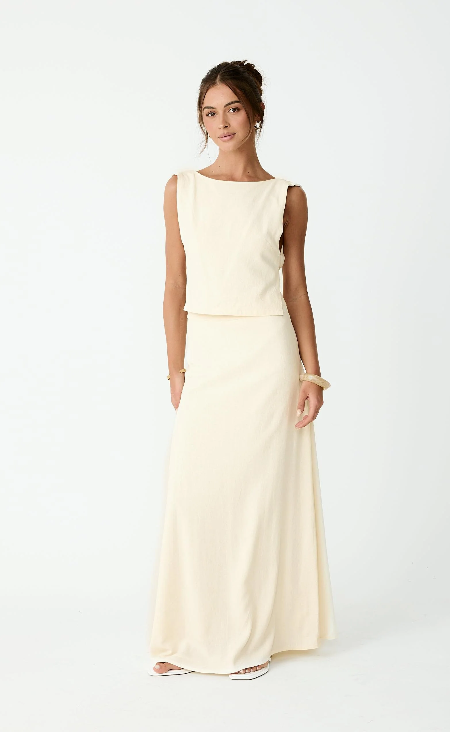 Aleah Maxi Skirt (Buttercream) - Image 5