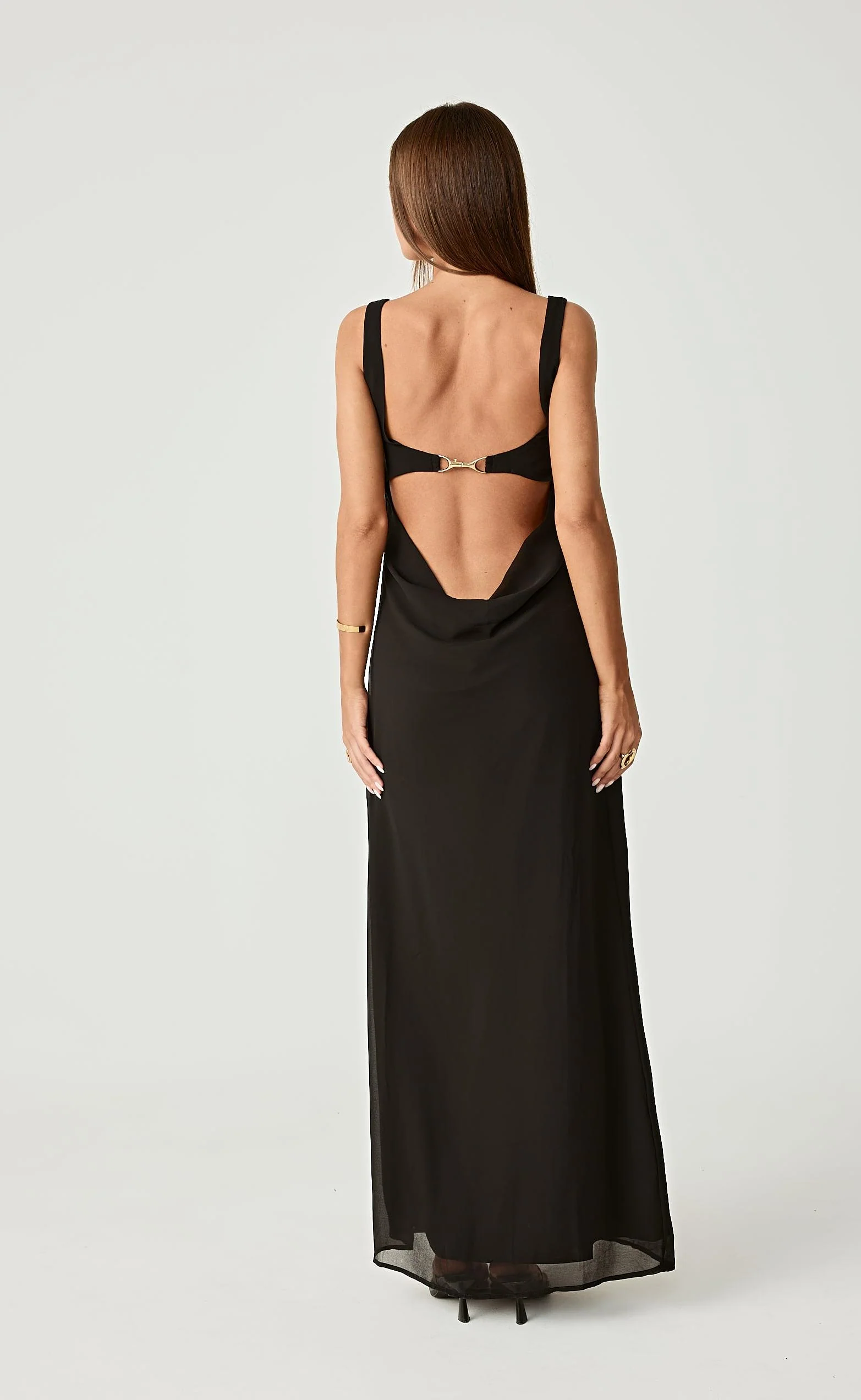 Alison Maxi Dress (Black) - Image 6