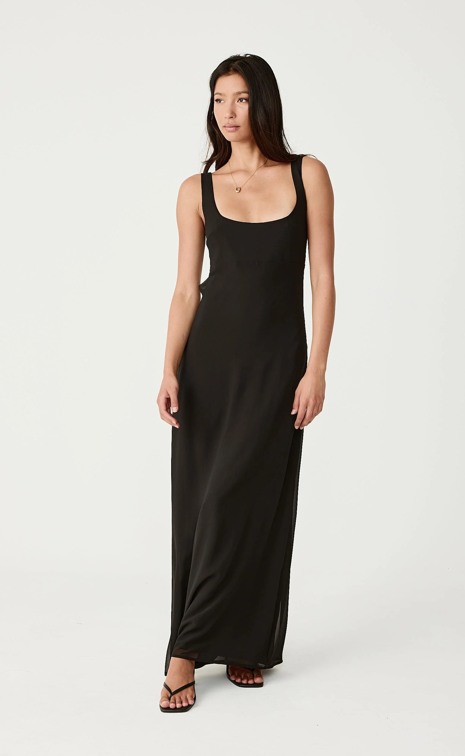 Alison Maxi Dress (Black) - Image 8