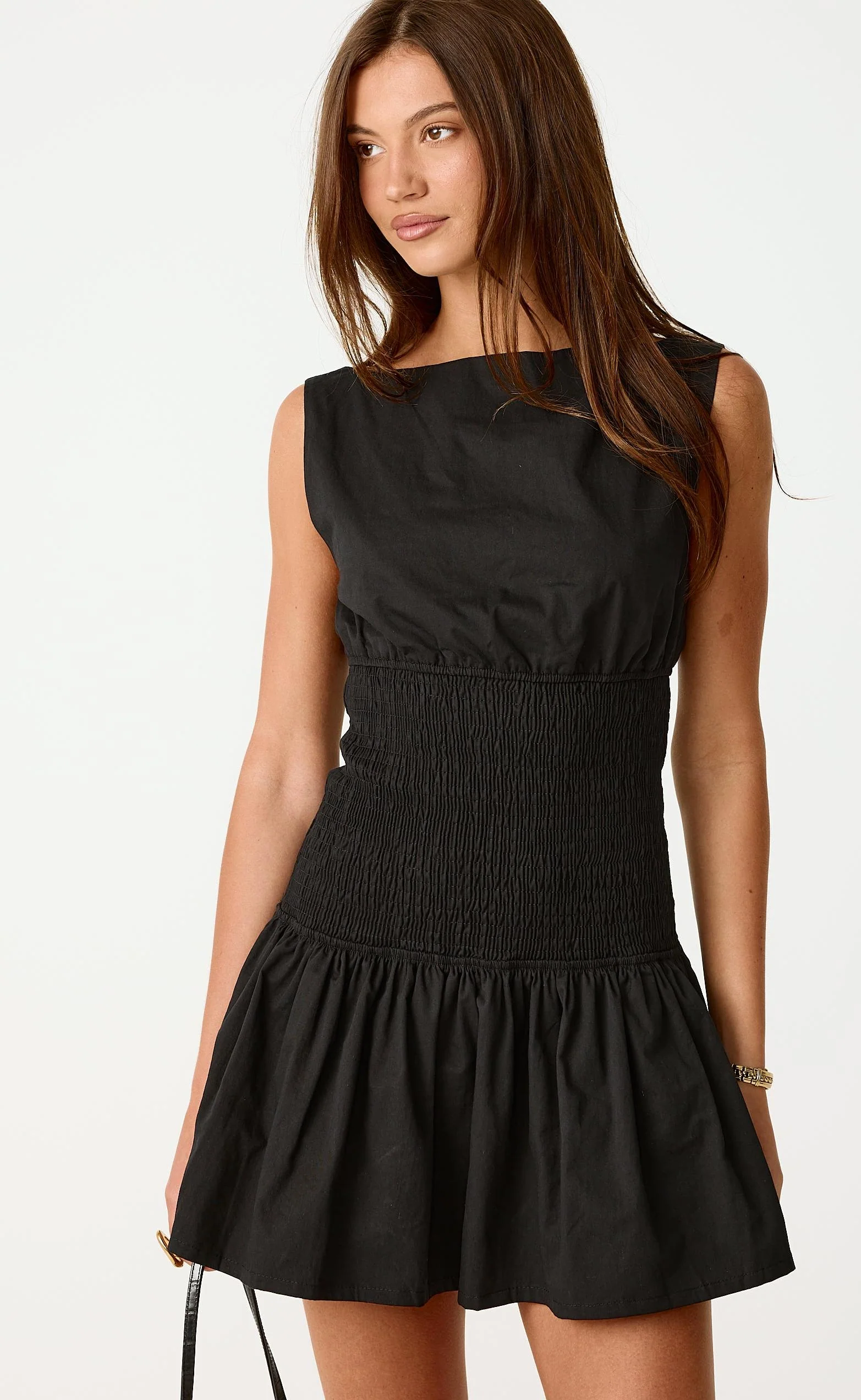 Aloha Mini Dress (Black) - Image 4