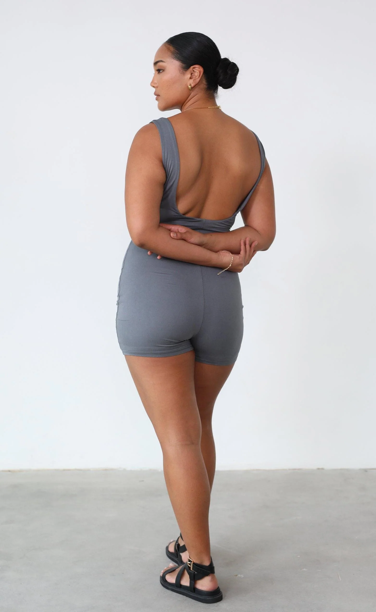 Amazia Playsuit (Charcoal) - Image 3