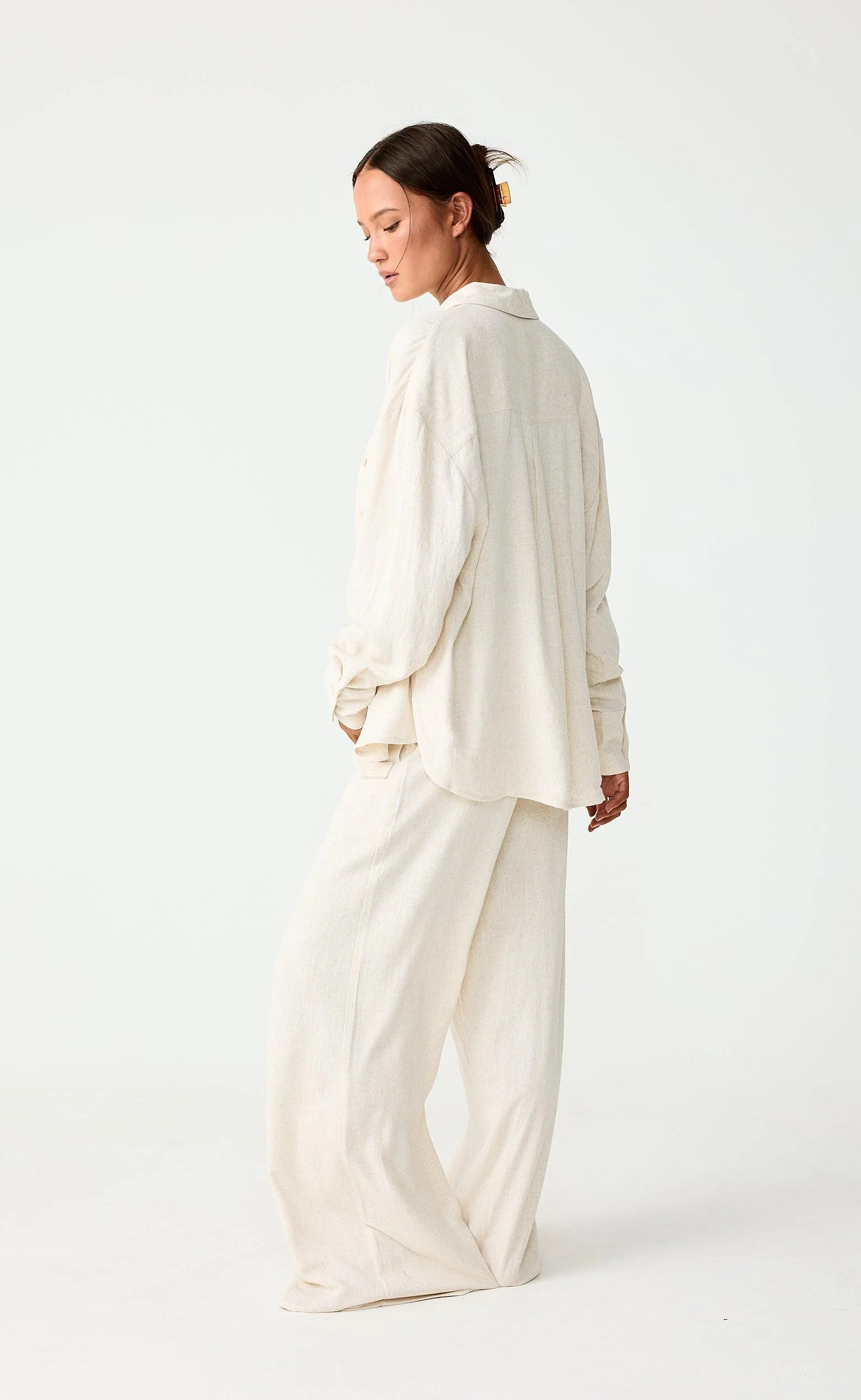 Anya Long Sleeve Top (Natural) - Image 2
