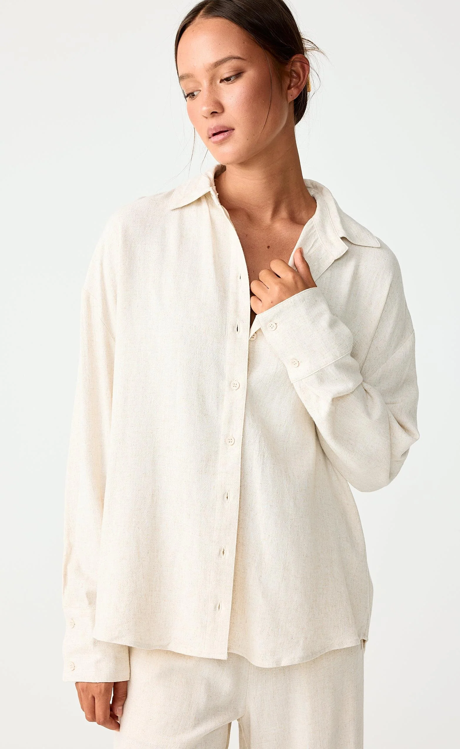 Anya Long Sleeve Top (Natural) - Image 8