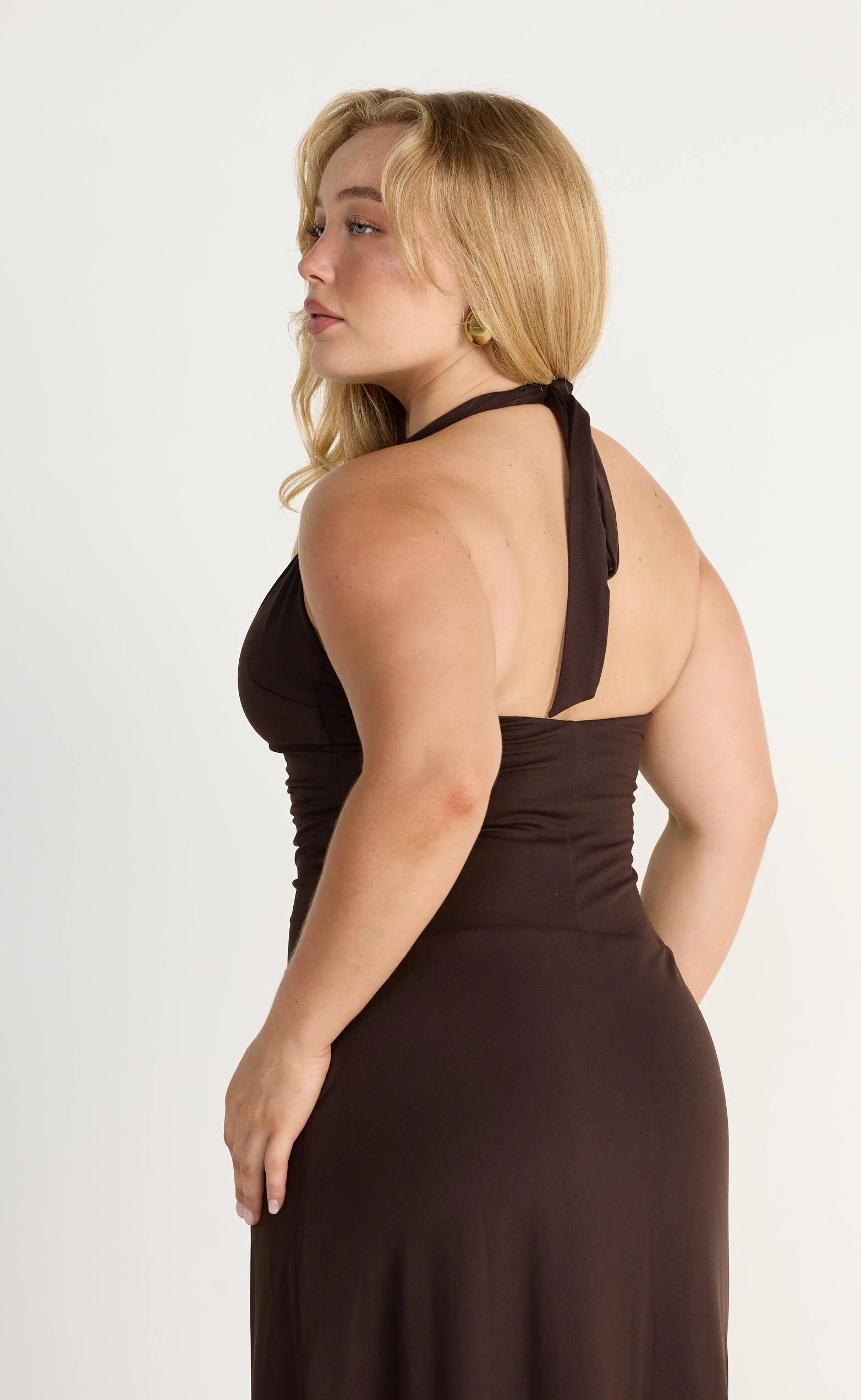 Araminta Maxi Dress (Chocolate) - Image 6
