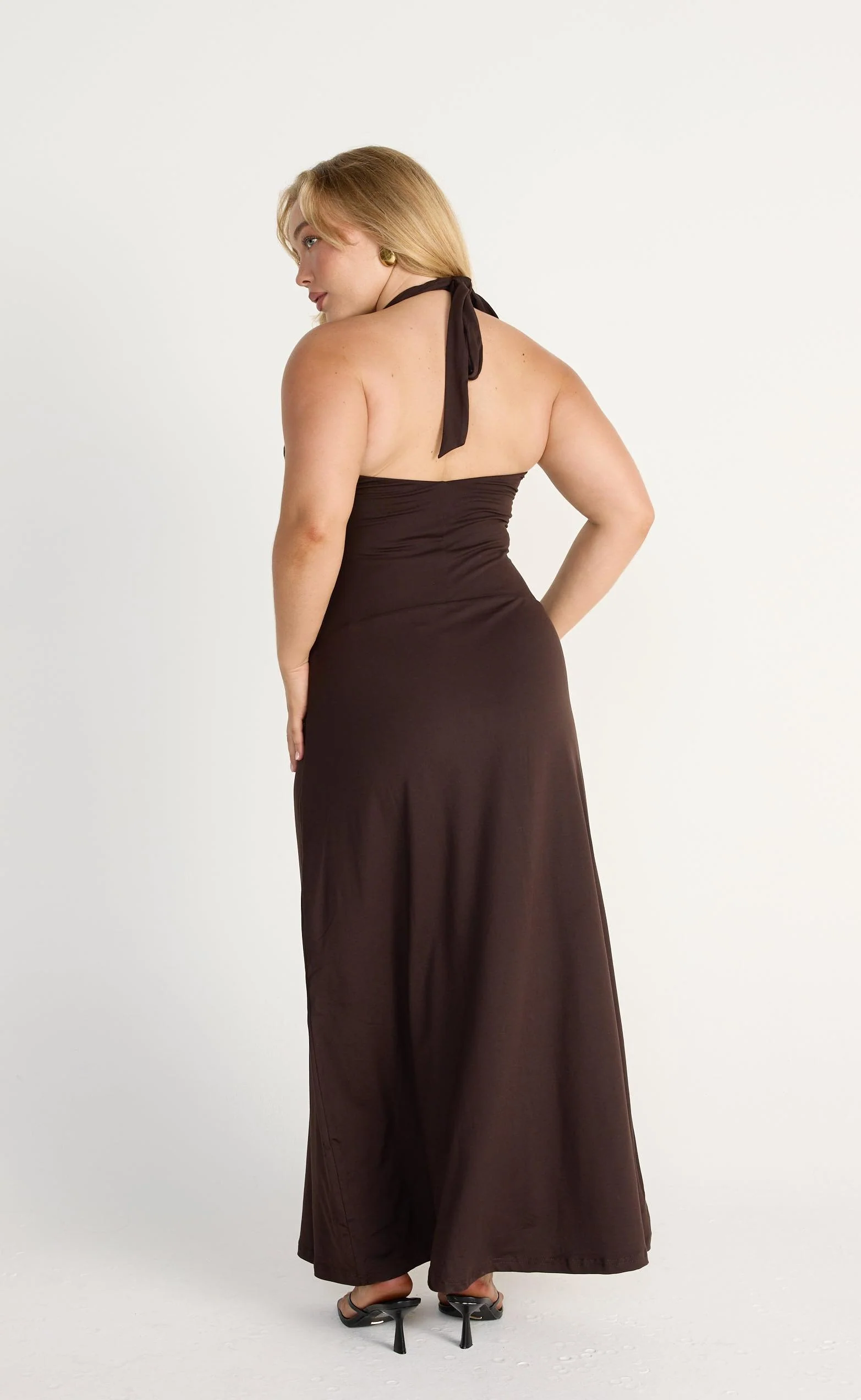 Araminta Maxi Dress (Chocolate) - Image 9