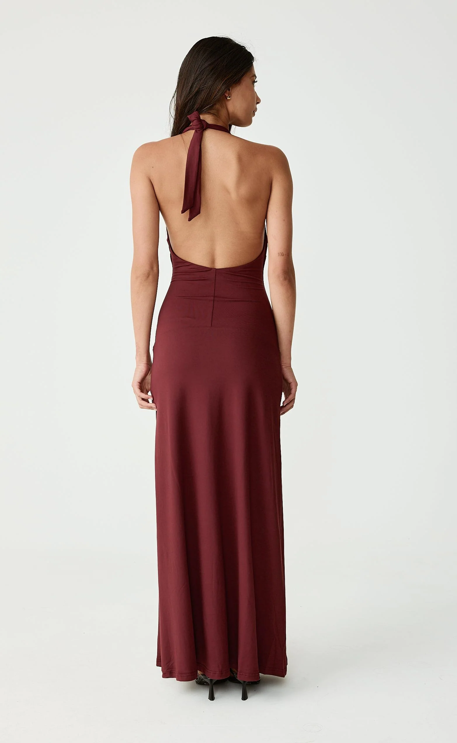 Araminta Maxi Dress (Wine) - Image 2