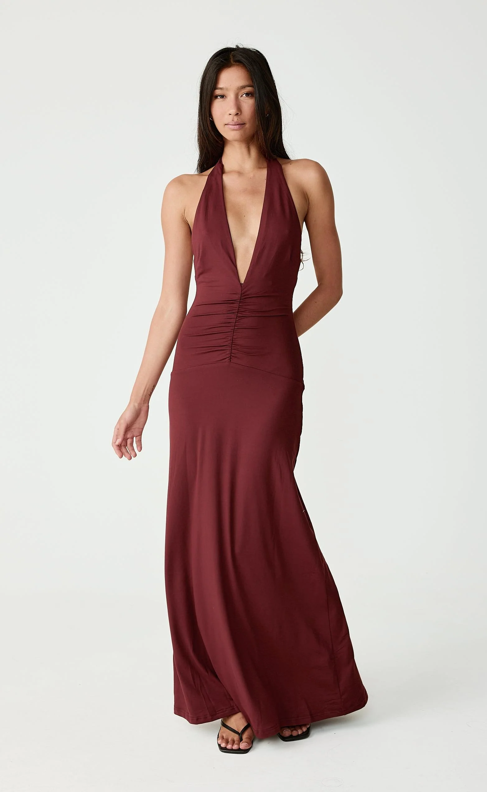 Araminta Maxi Dress (Wine) - Image 8