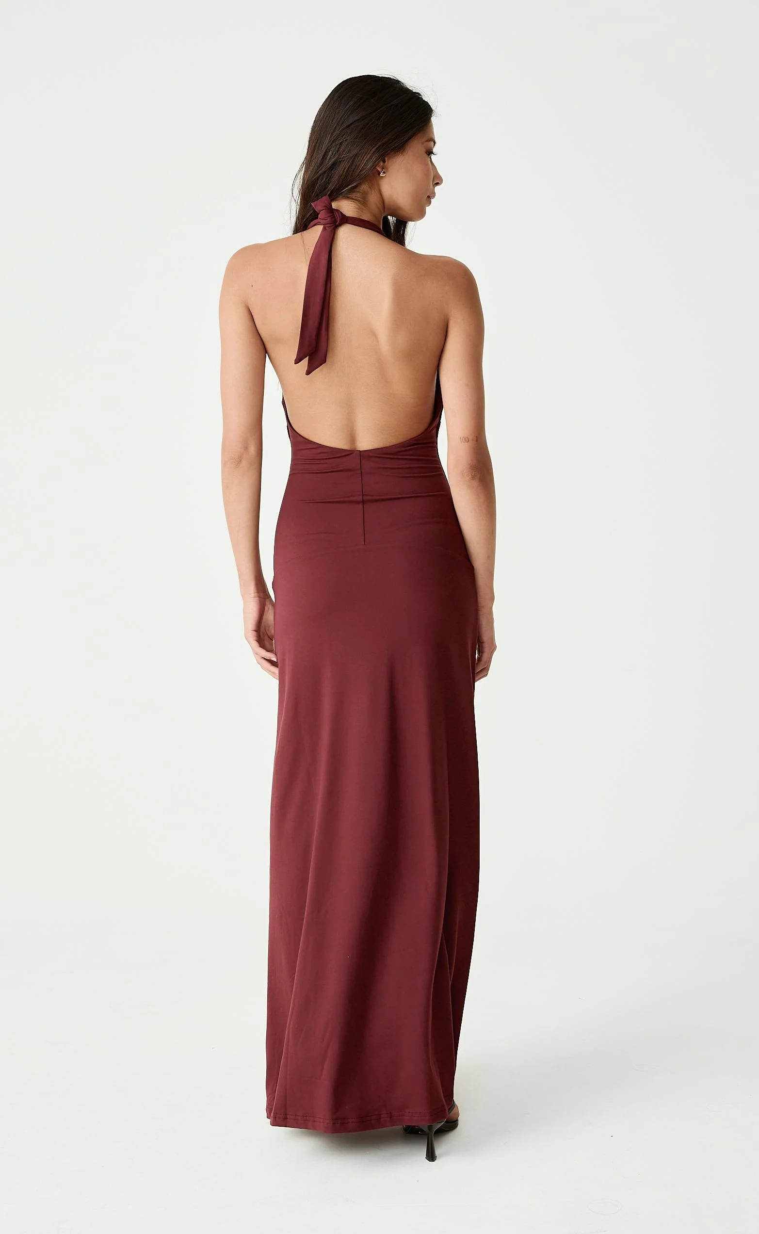 Araminta Maxi Dress (Wine) - Image 9