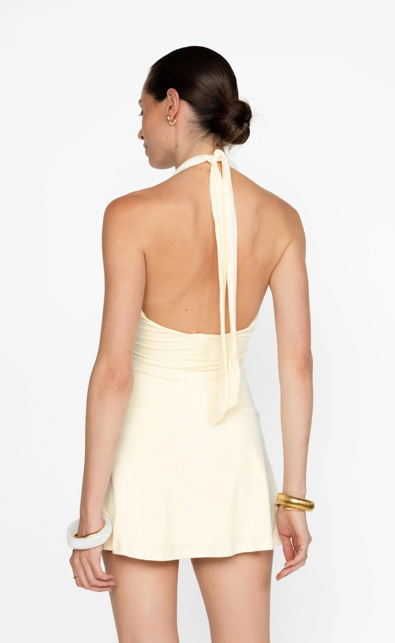Araminta Mini Dress (Butter) - Image 8