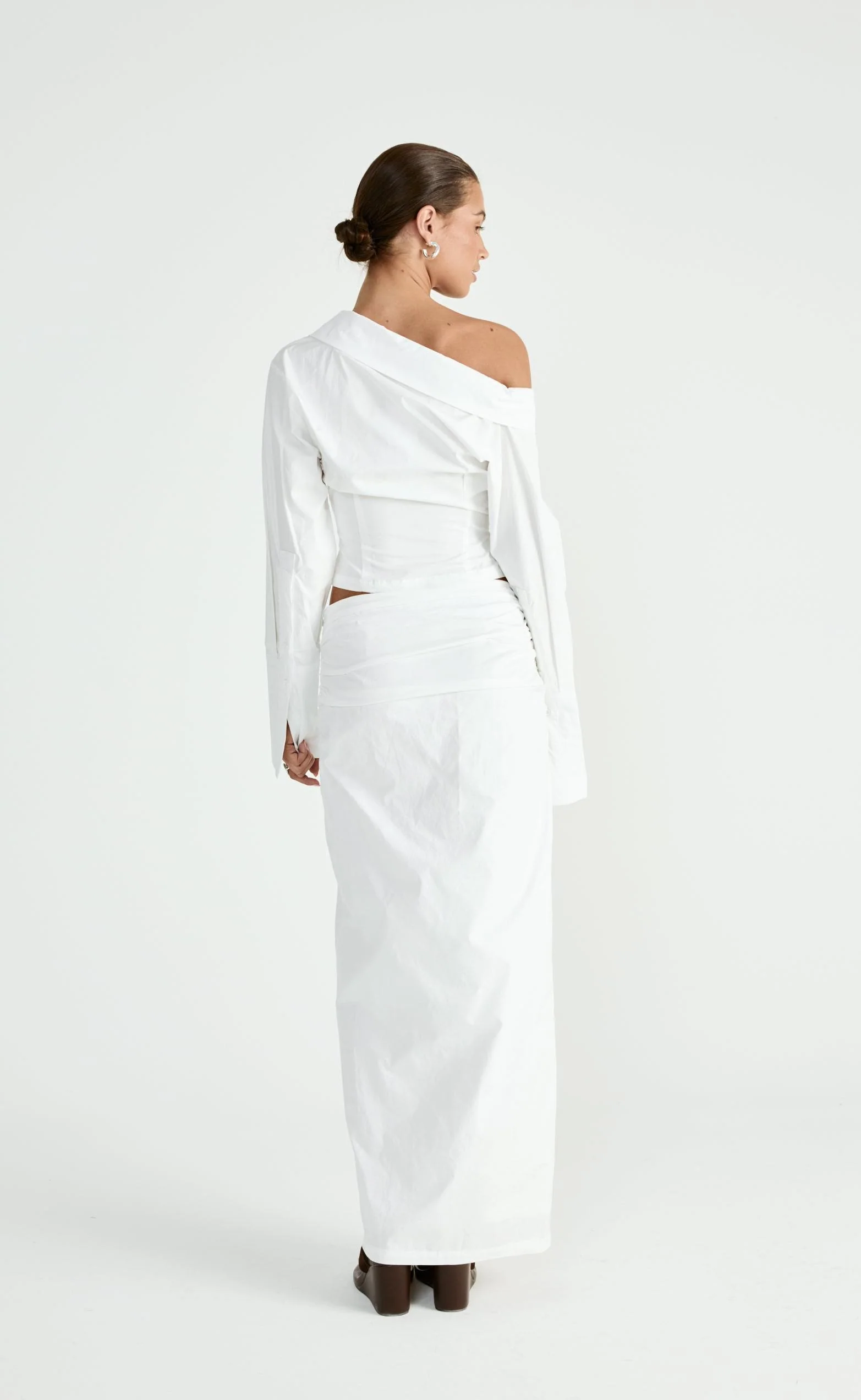Arion Maxi Skirt (White) - Image 3