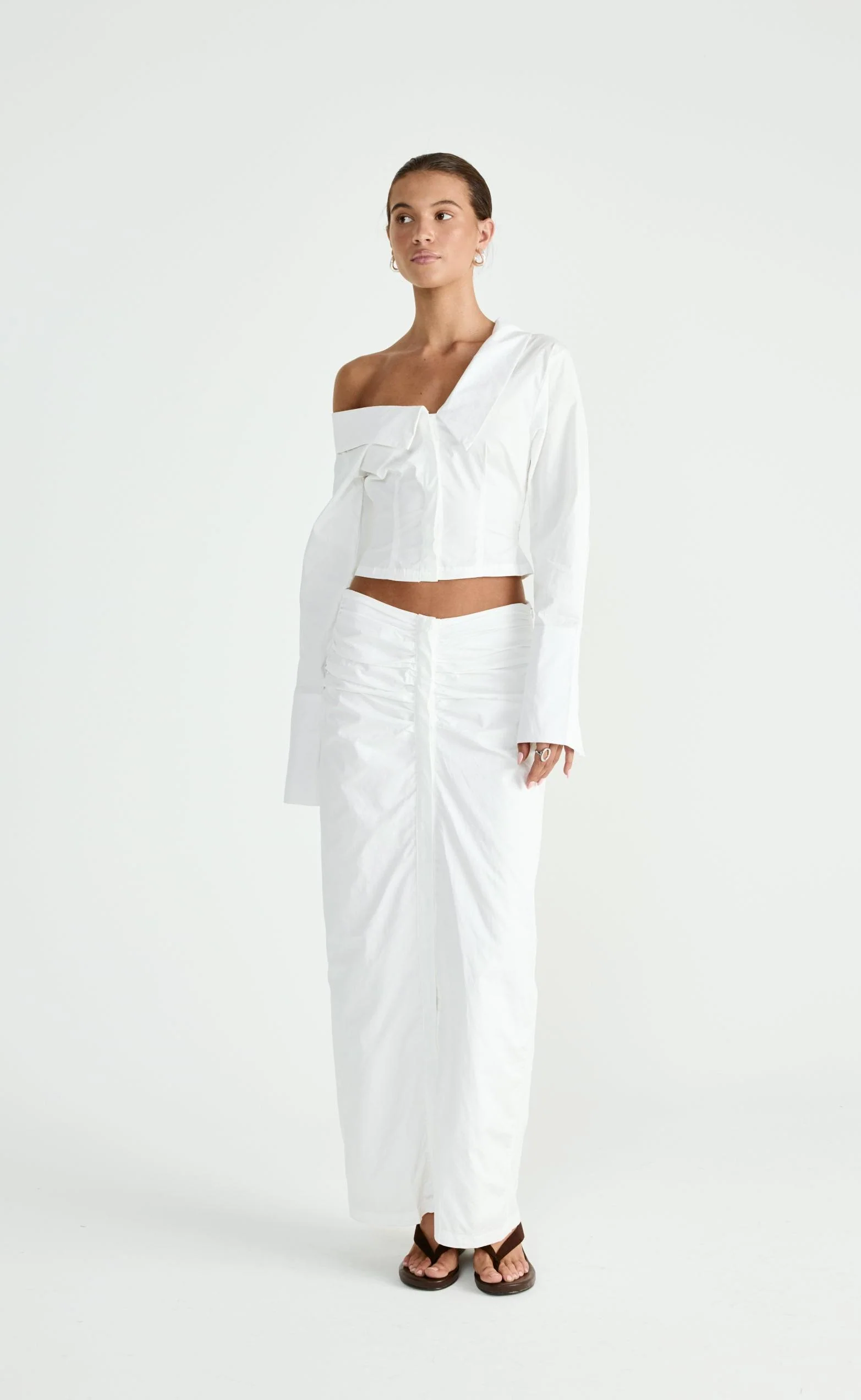 Arion Maxi Skirt (White) - Image 6
