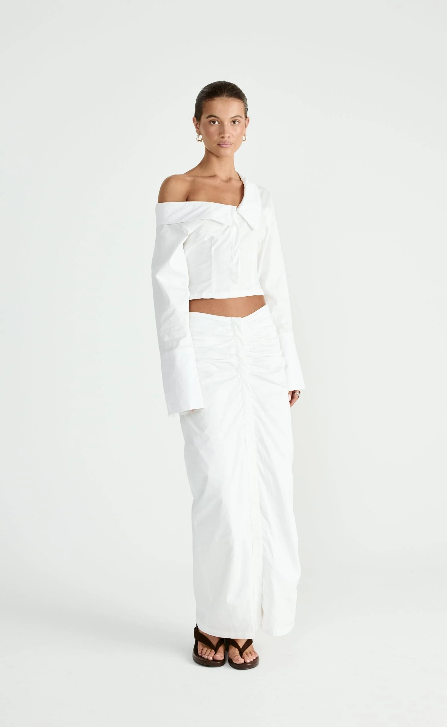 Arion Maxi Skirt (White) - Image 7