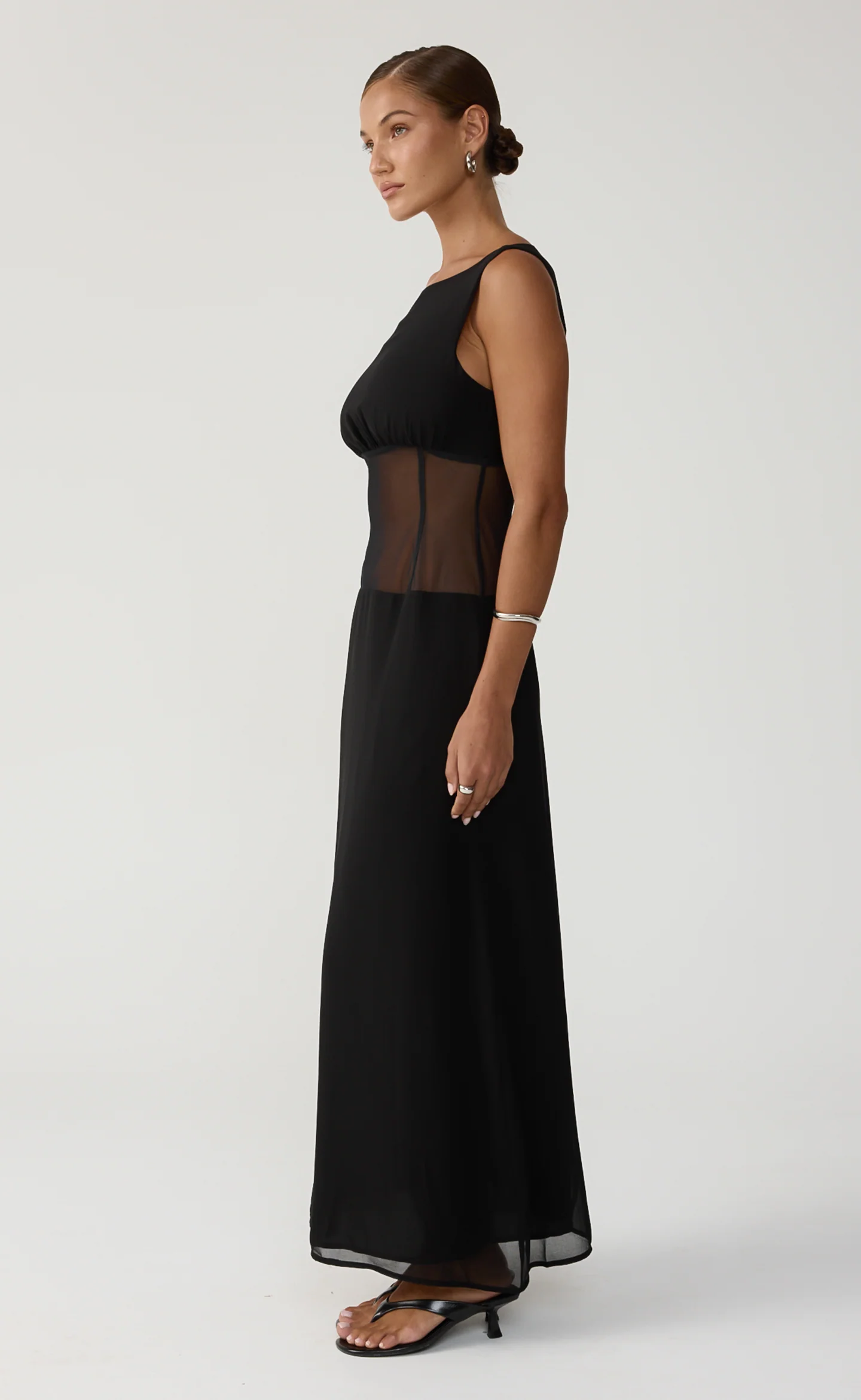 Arlene Maxi Dress (Black) - Image 4