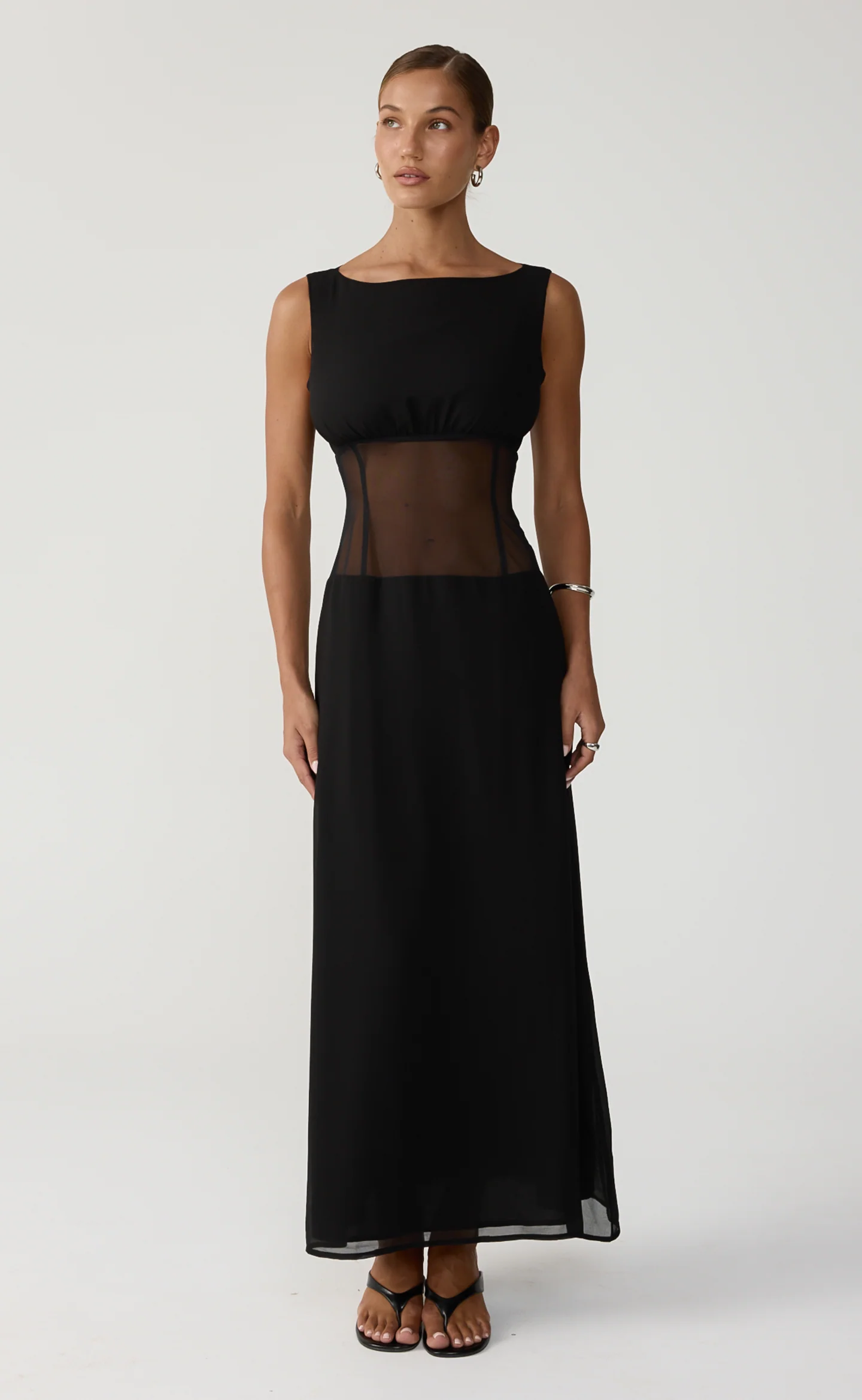 Arlene Maxi Dress (Black) - Image 6