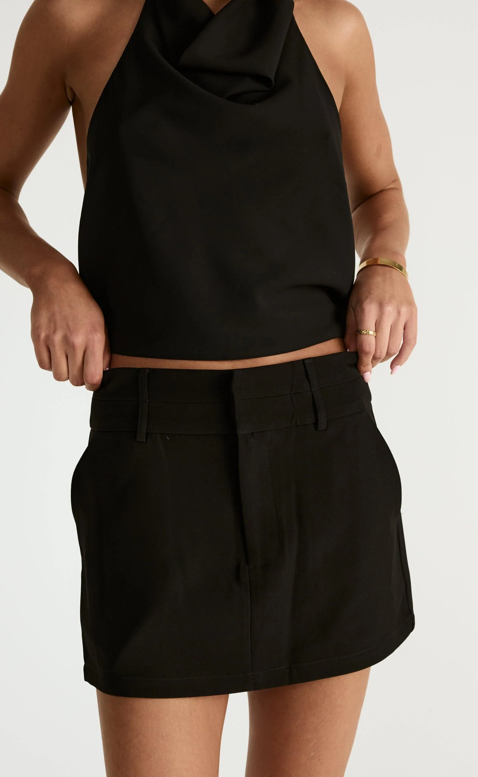 Aster Mini Skirt (Black) - Image 3