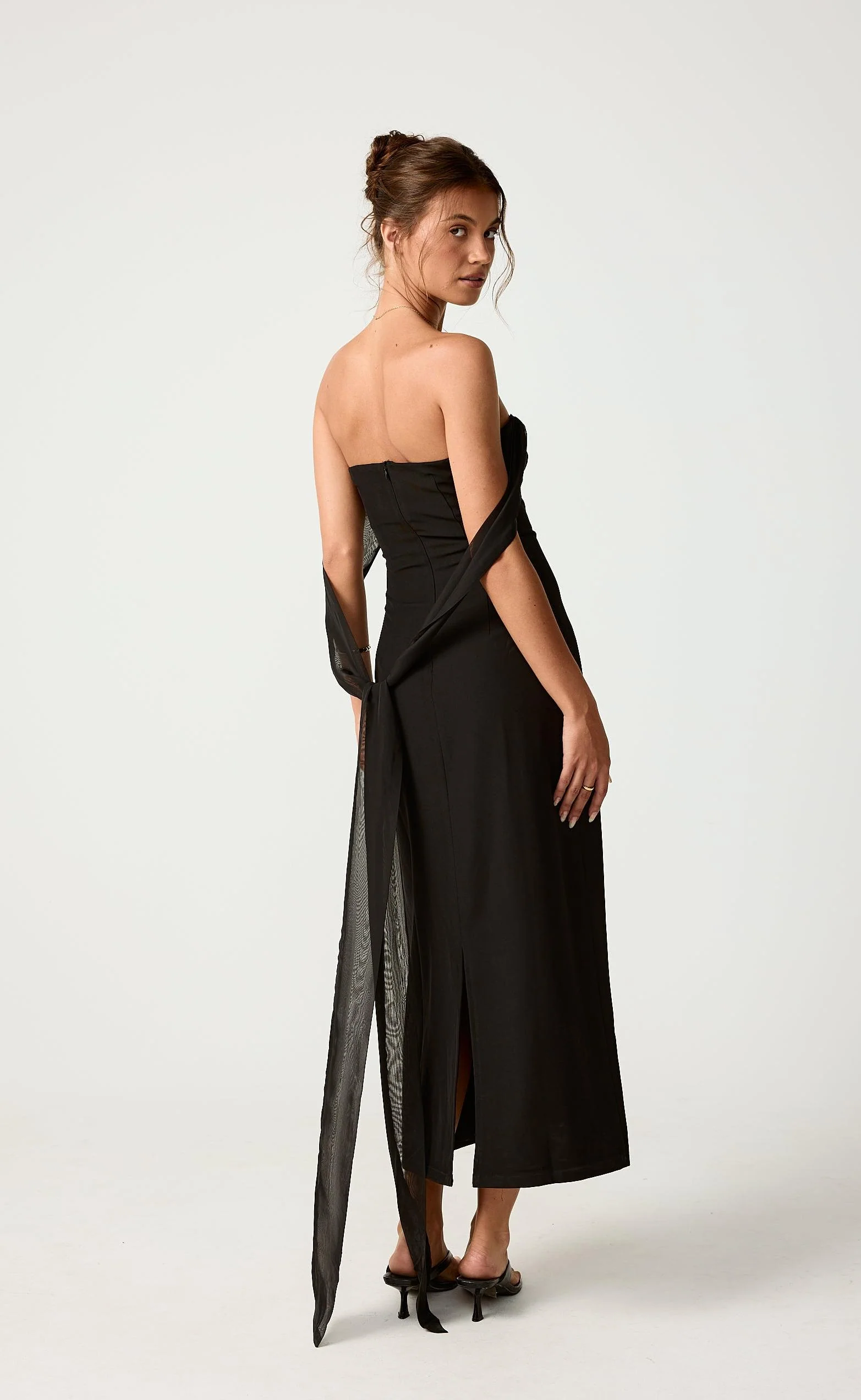 Audrey Maxi Dress (Black) - Image 2