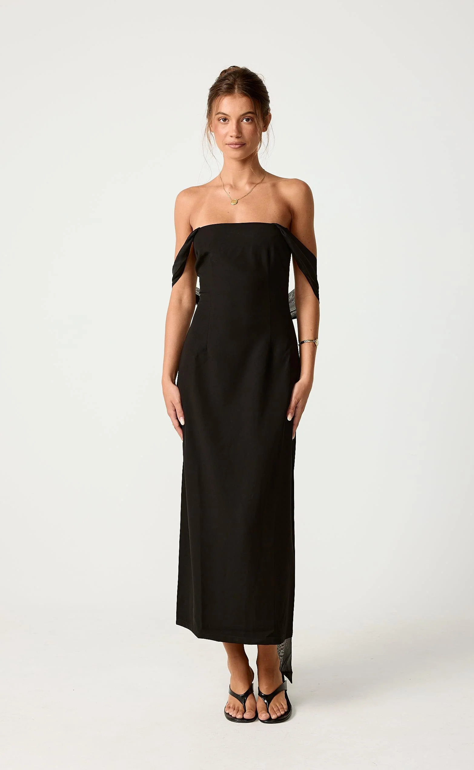 Audrey Maxi Dress (Black) - Image 5