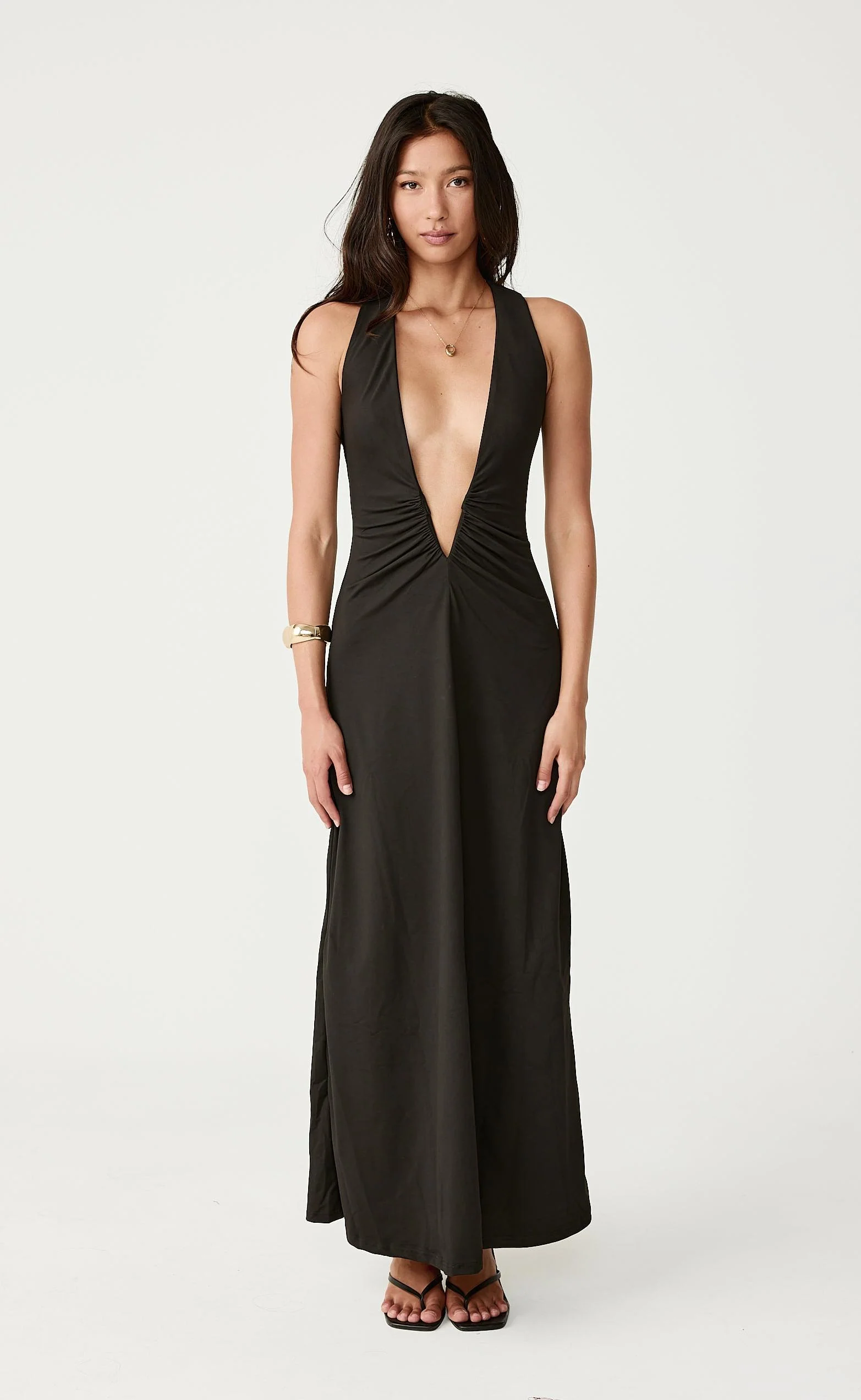Avril Maxi Dress (Black) - Image 5