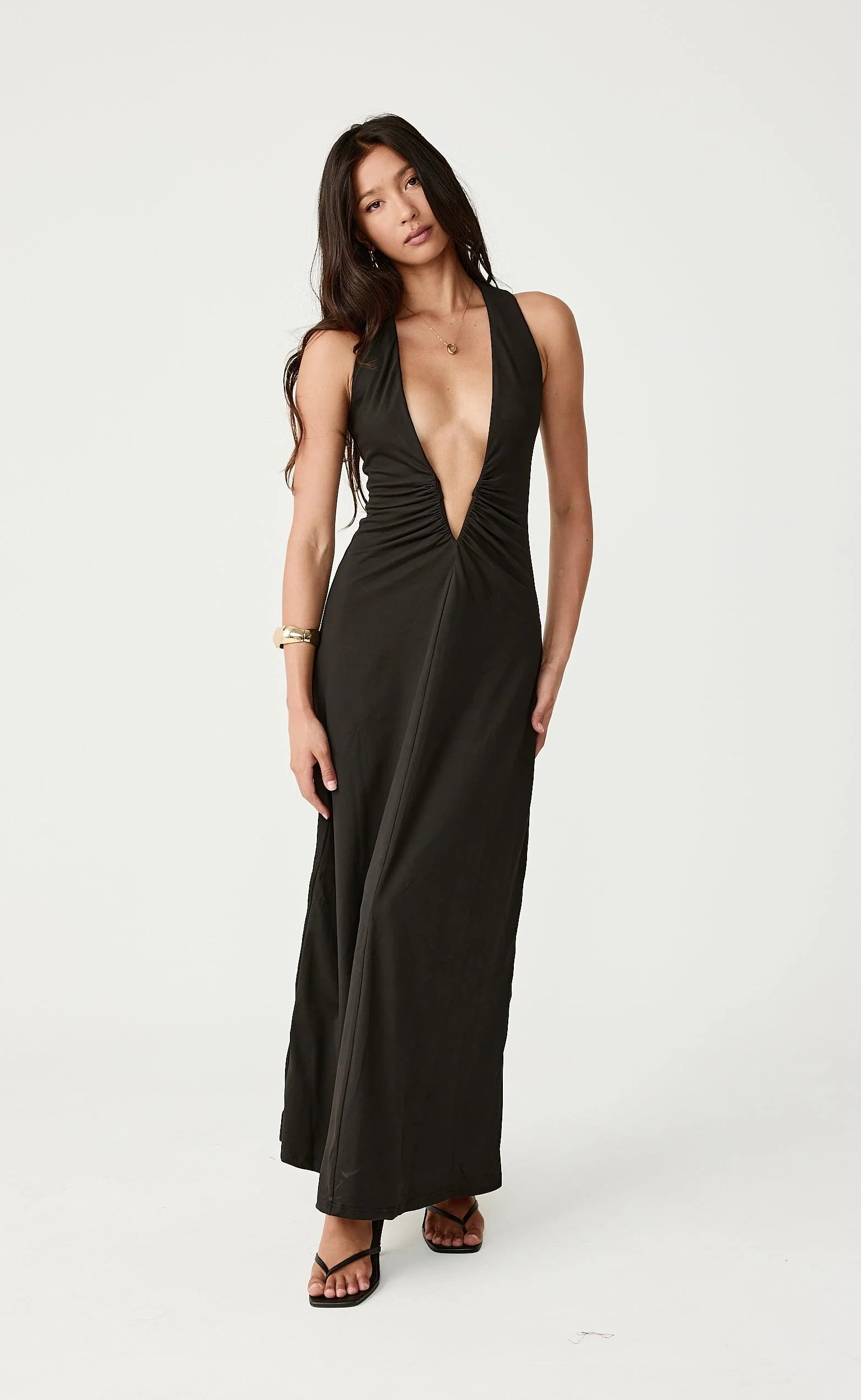 Avril Maxi Dress (Black) - Image 8