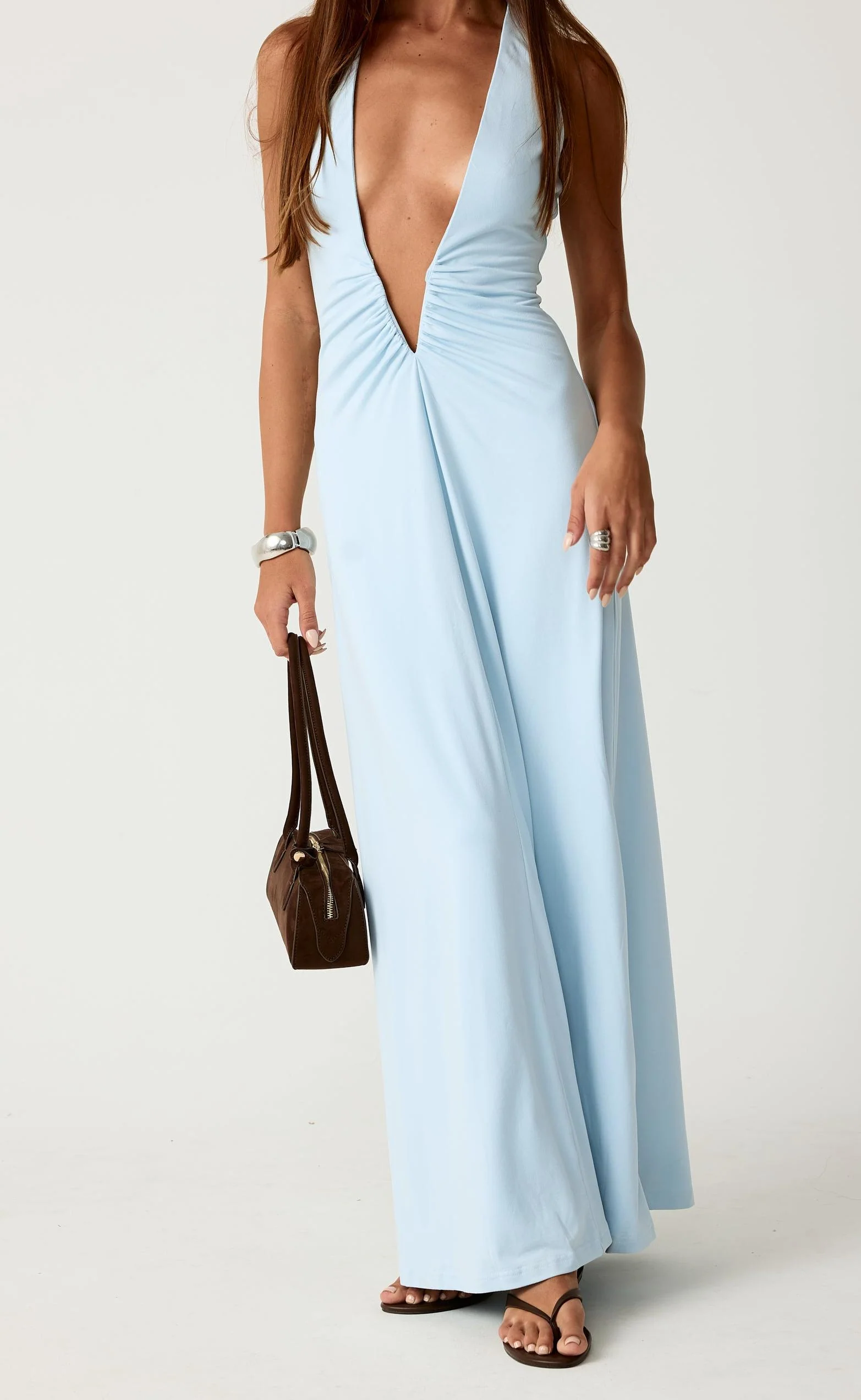Avril Maxi Dress (Ice Blue) - Image 3
