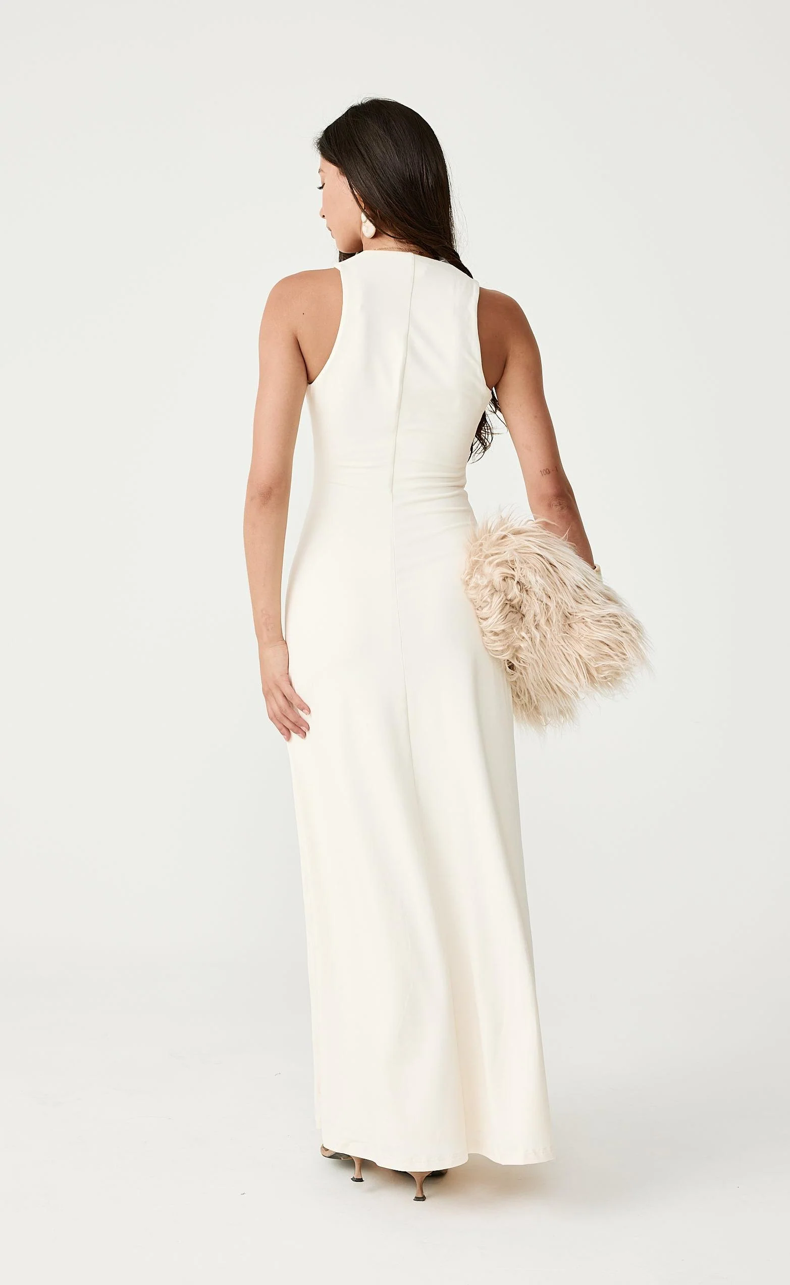 Avril Maxi Dress (Oat) - Image 4