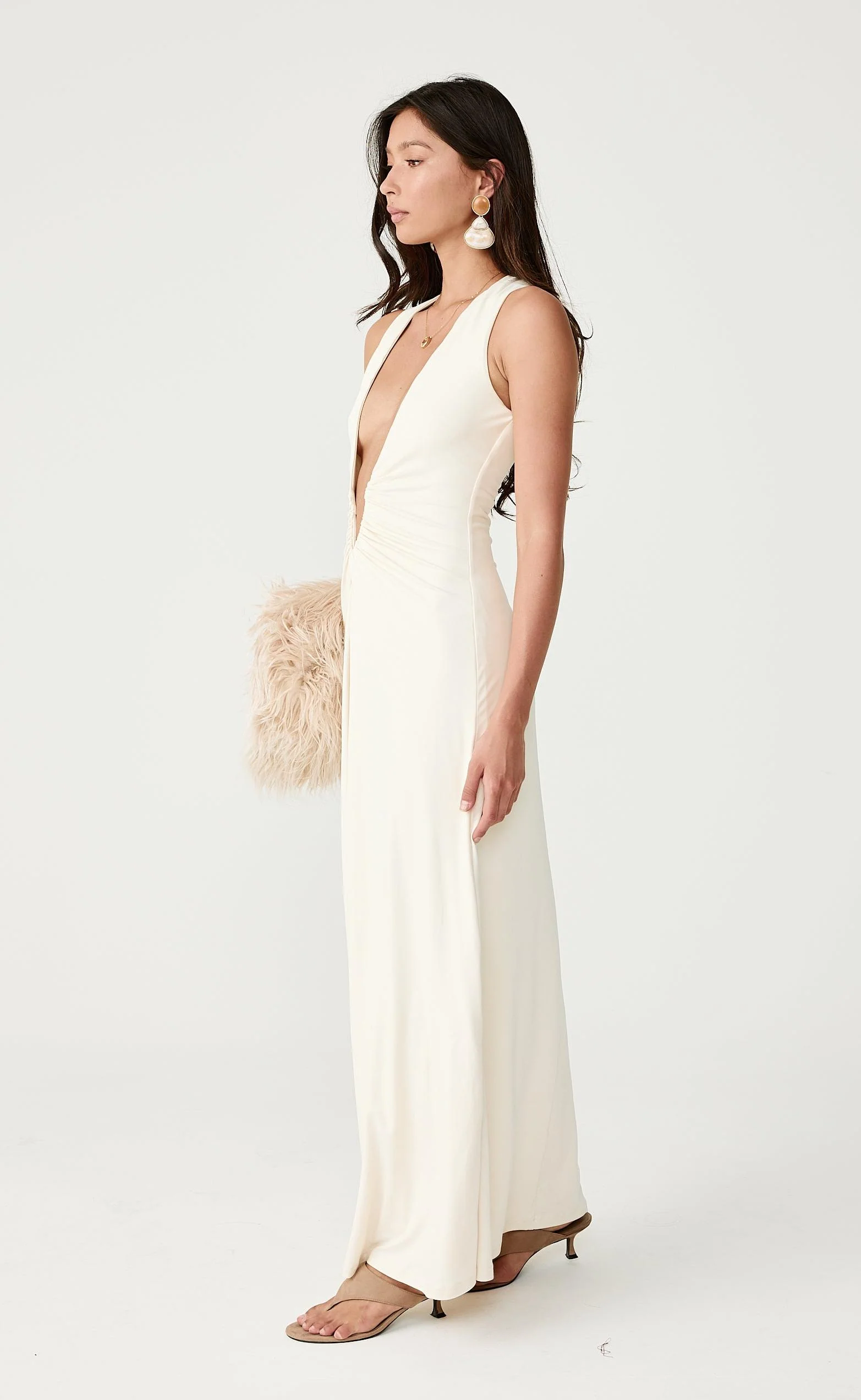 Avril Maxi Dress (Oat) - Image 5