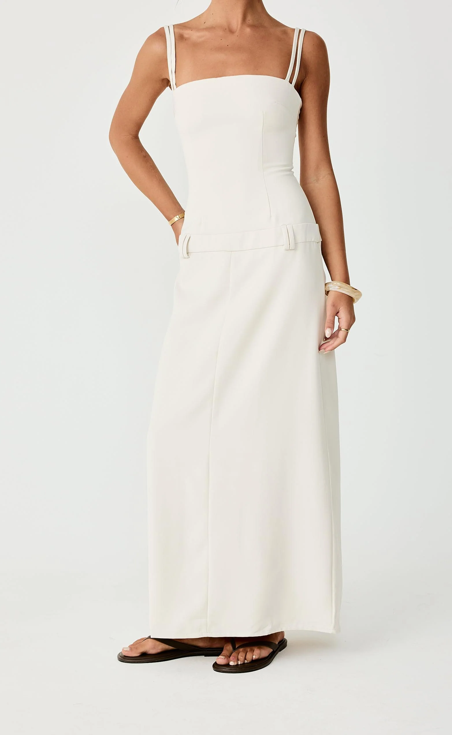 Boone Maxi Dress (Oat) - Image 3