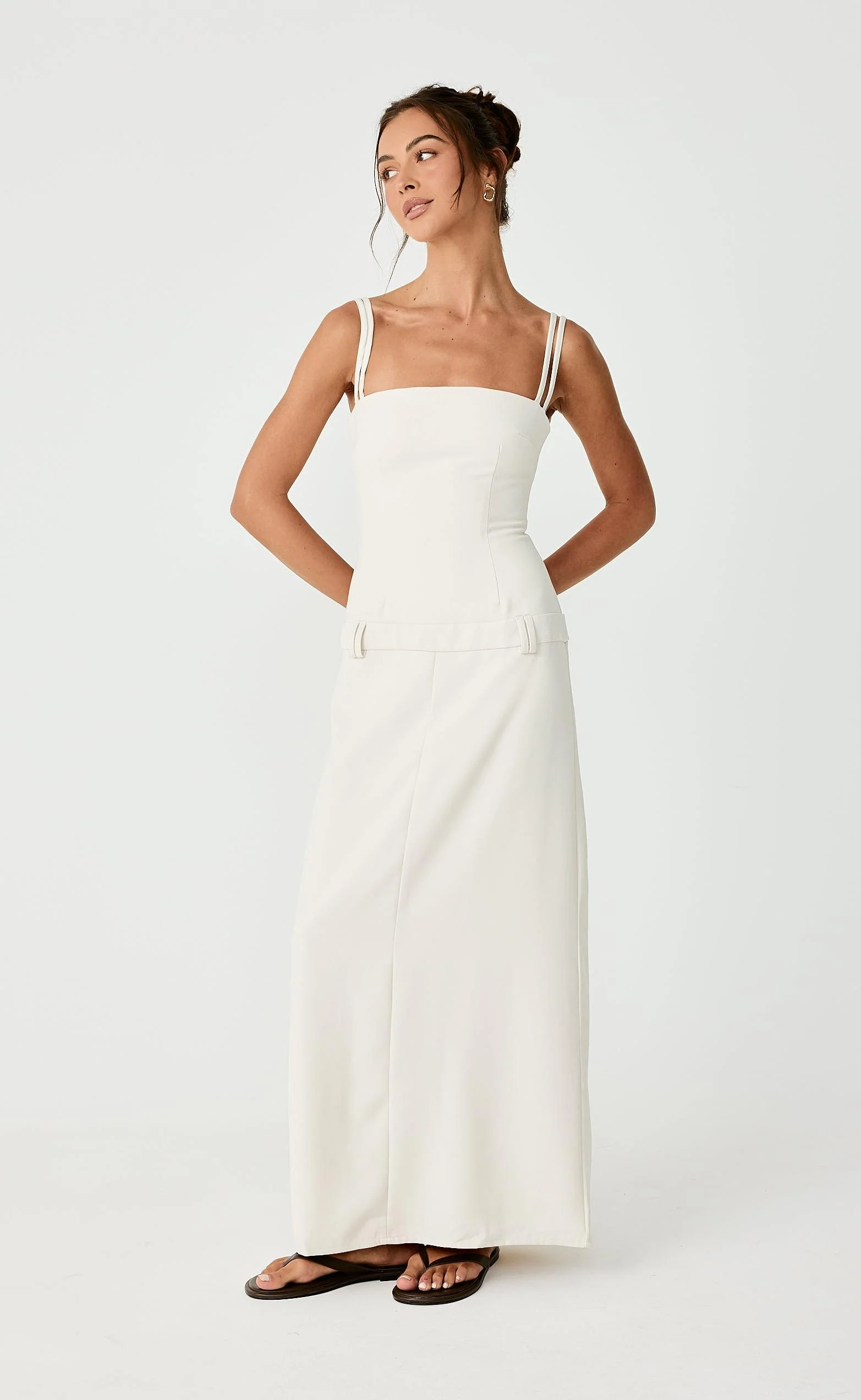 Boone Maxi Dress (Oat) - Image 4