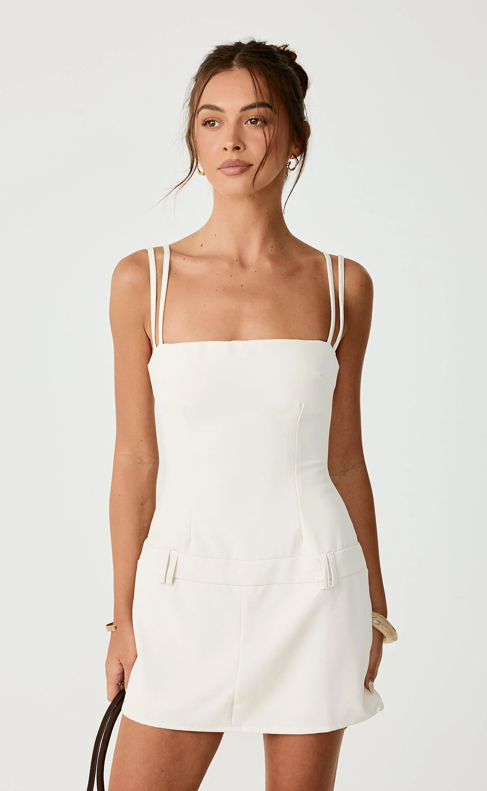 Boone Mini Dress (Oat) - Image 2