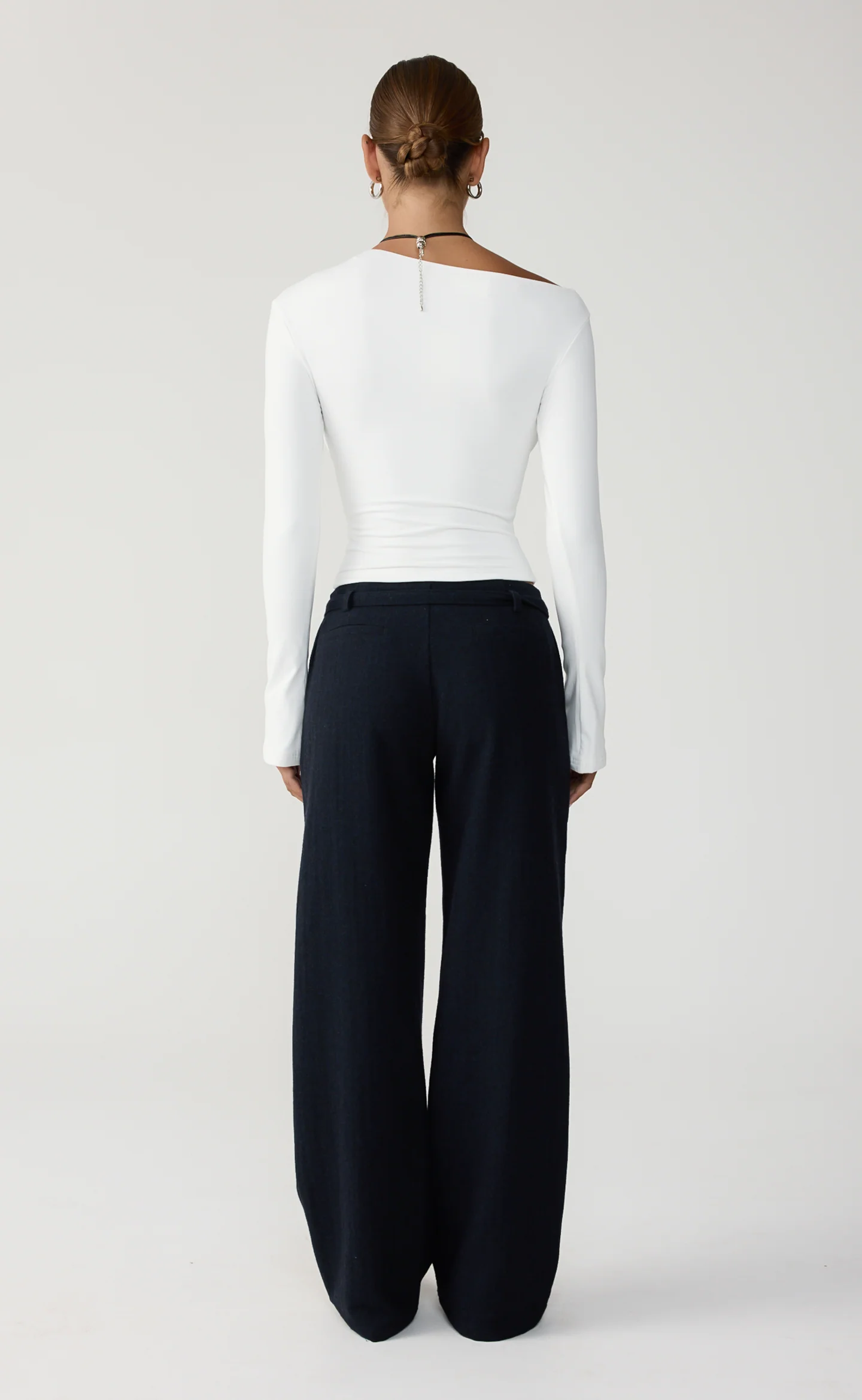 Bowen Long Sleeve Top (White) - Image 3