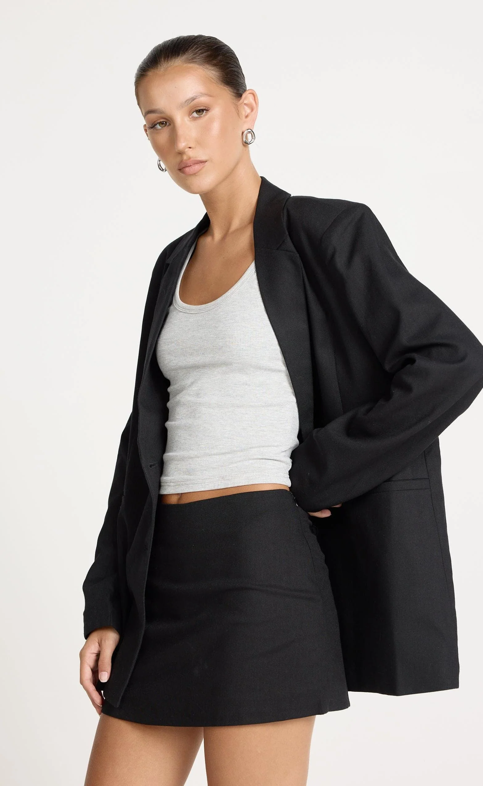 Bradshaw Mini Skirt (Black) - Image 6